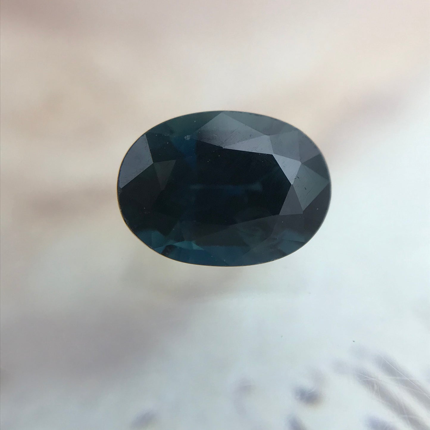 Natural Blue Sapphire 7x5mm Oval 1.23 Carat Corundum Midnight Dark Blue Faceted Loose Unmounted Gemstone Earth Mined US Seller
