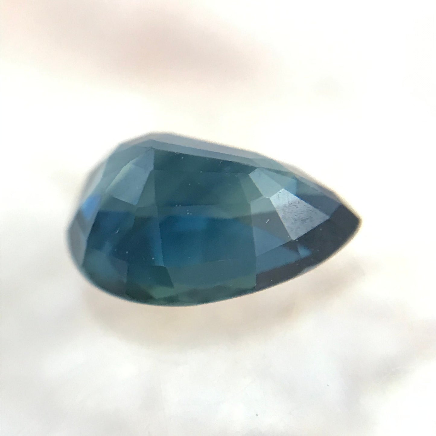 7x5mm Natural Blue Sapphire 1 Carat Pear Tear Drop Corundum Dark Teal Blue Gem Faceted Loose Gemstone Heated Sapphire