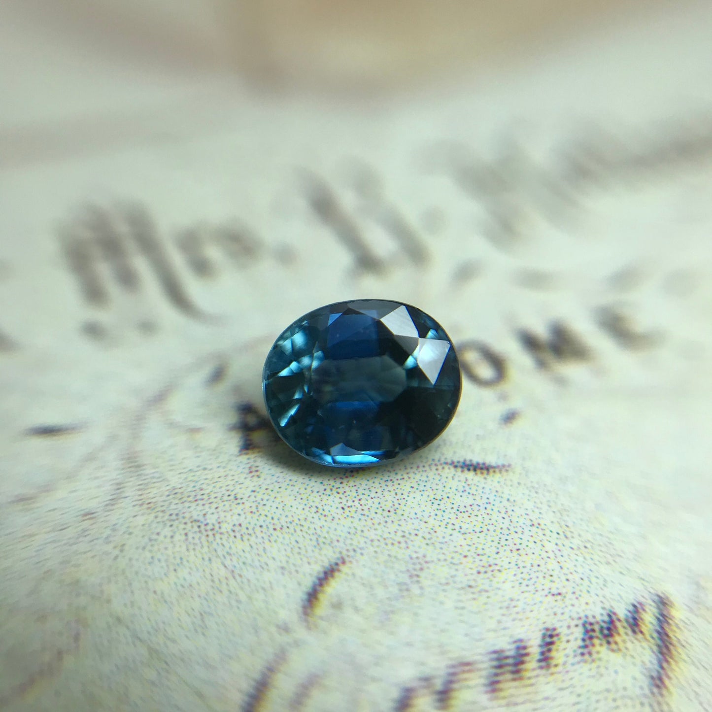 5.7x4.7mm Natural Classic Blue Sapphire 0.87 Carats Oval Cut, Medium Blue Sapphire Faceted Loose Sapphire, Unmounted Gemstone