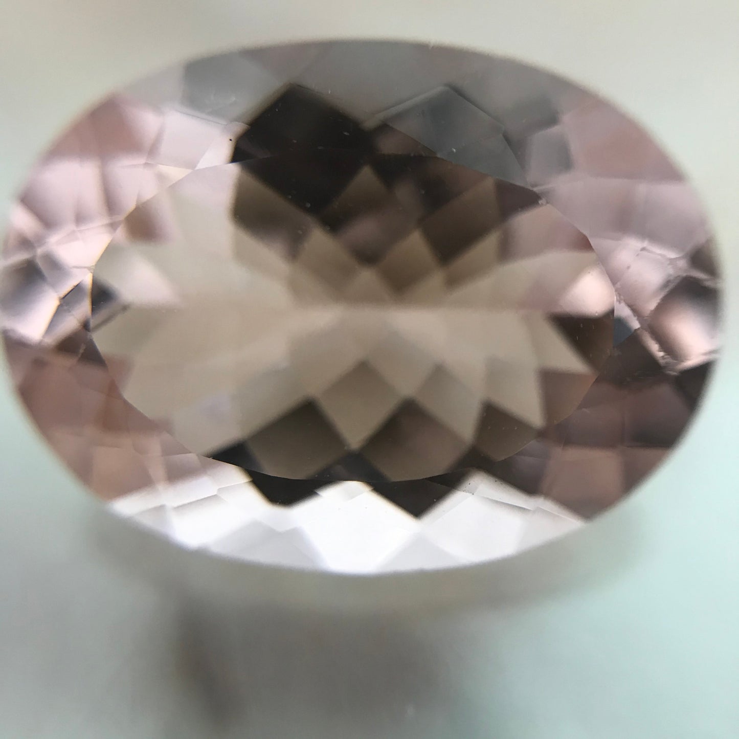 8.40 Carat Peach Pink Morganite 16x12mm Oval Cut Loose Gem Unmounted Gemstone Beryl Peachy Pink Morganite Large Faceted Stone