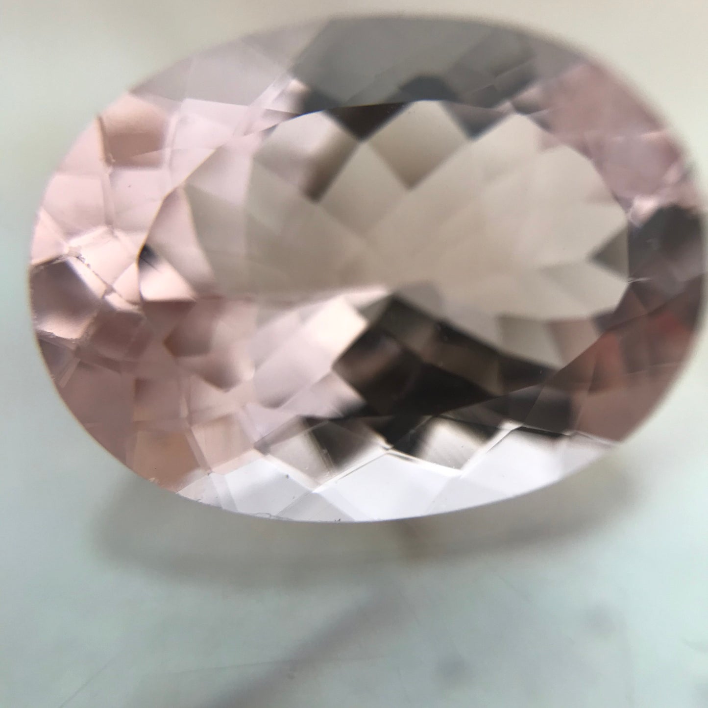 8.40 Carat Peach Pink Morganite 16x12mm Oval Cut Loose Gem Unmounted Gemstone Beryl Peachy Pink Morganite Large Faceted Stone