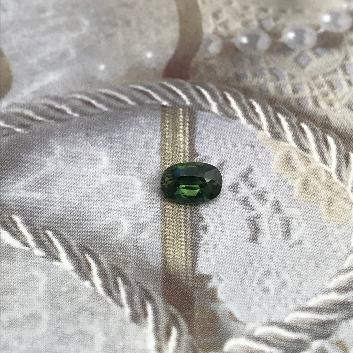6x4mm Natural Green Sapphire 0.73 Carats Oval Cut Heated Corundum Wholesale Gem, Faceted Loose Gemstone, US seller