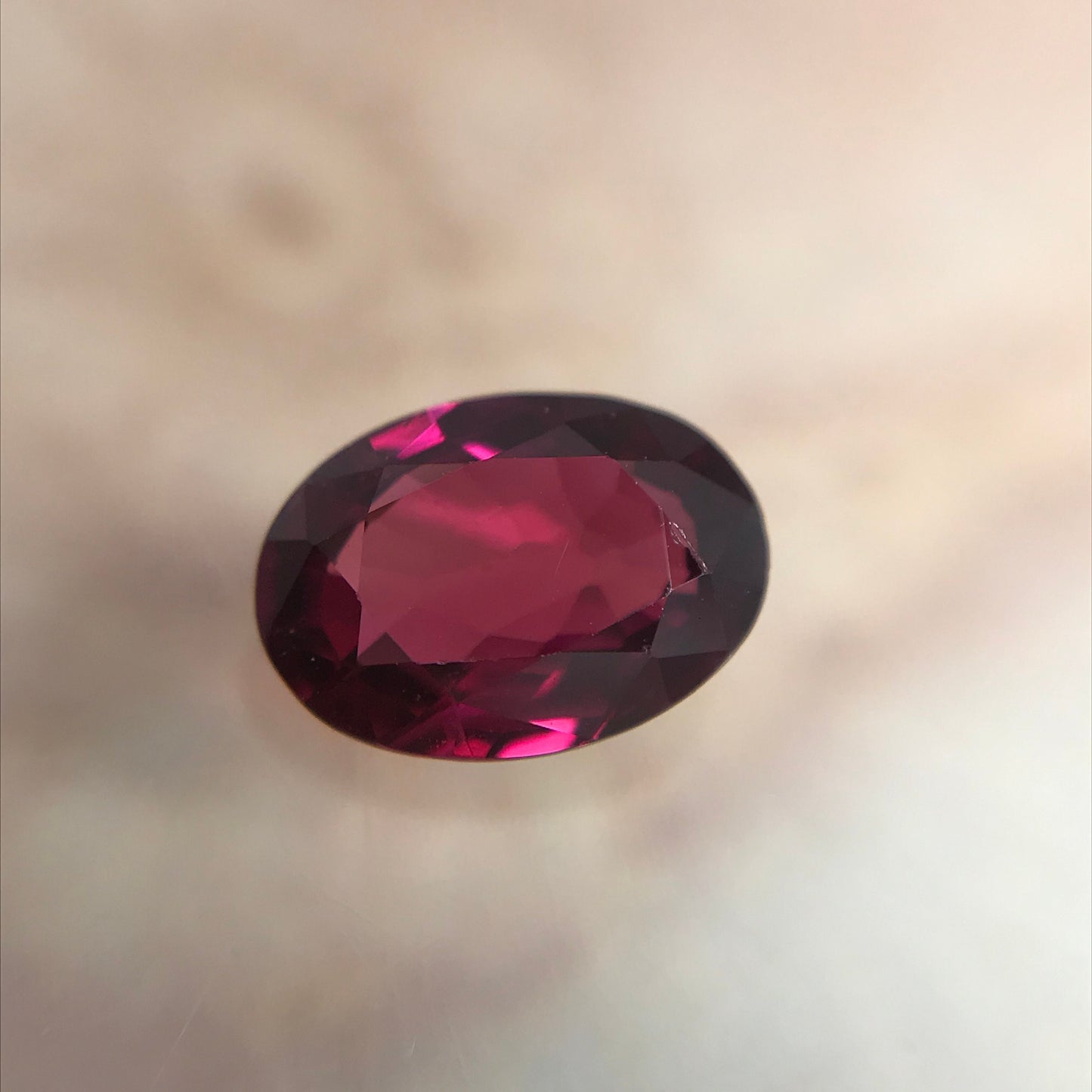 7x5mm Natural Ruby Heat Only 0.88 Carat Dark Purplish Red Loose Faceted Oval Cut Gem, July Birthstone