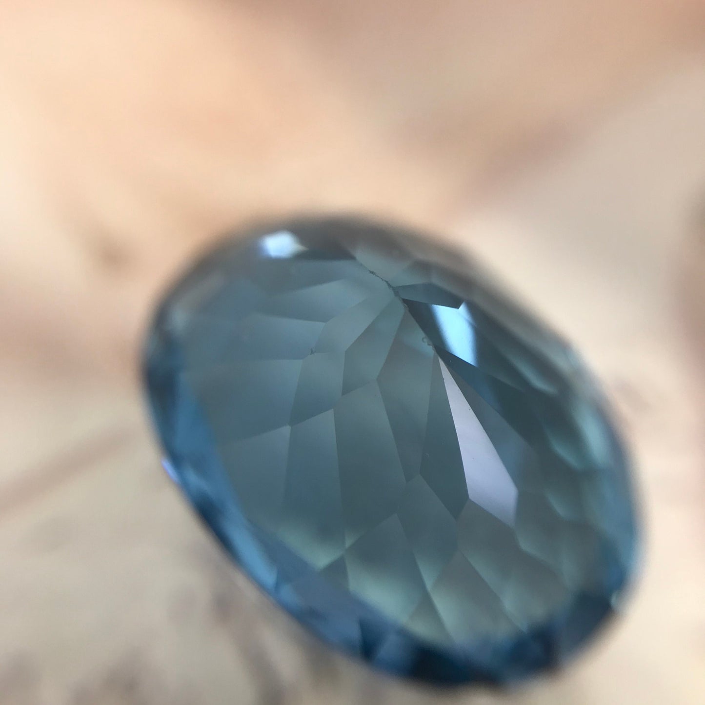 20x15mm Blue Topaz 21.3 Ct Oval Cut Loose Gem, Faceted Unmounted Blue Gemstone, December Birthstone, US Seller, Flowing Gems