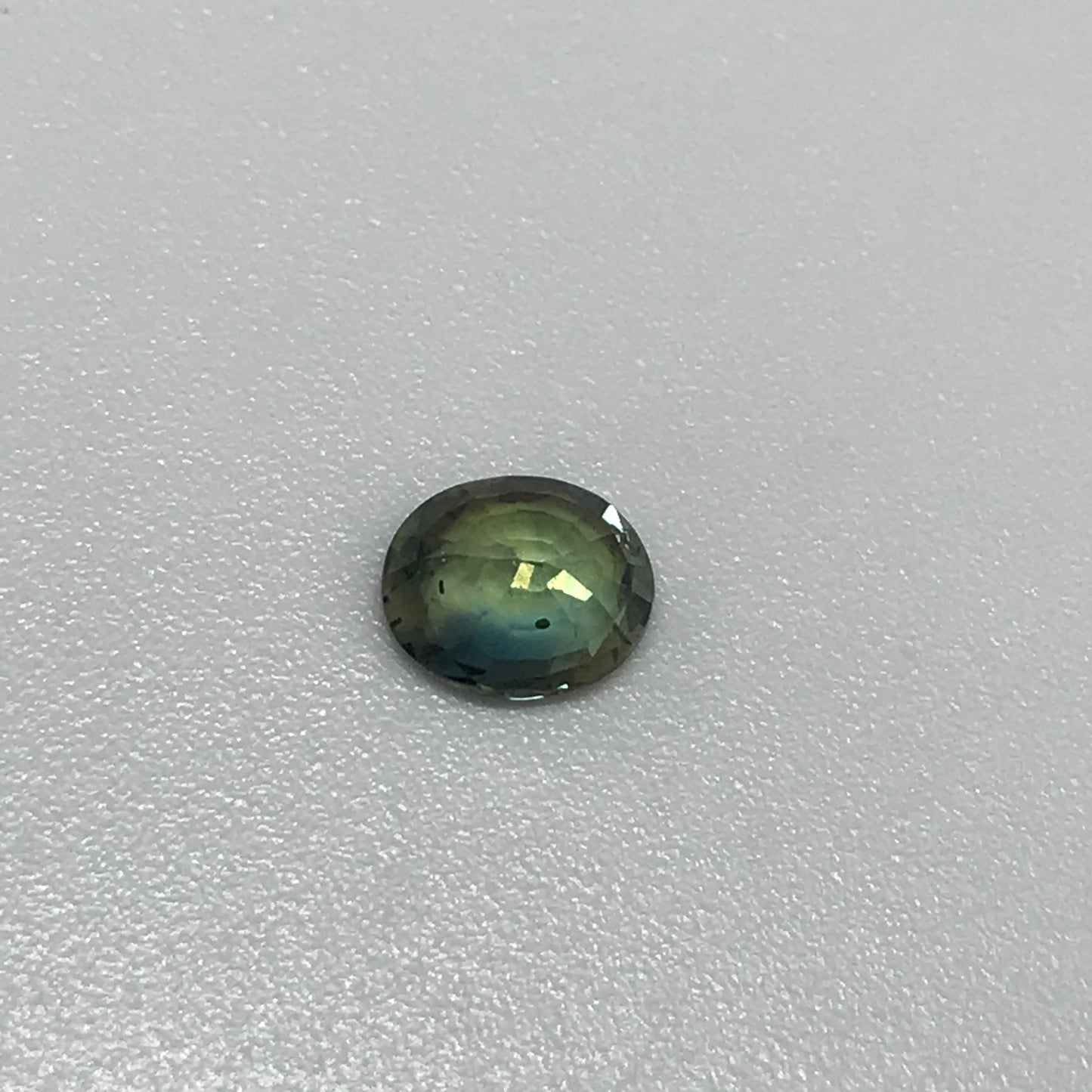 Bluish Green Sapphire 0.93 carat 6x5 mm Oval Cut, Natural Unheated Madagascar Parti Sapphire, Loose Gemstone