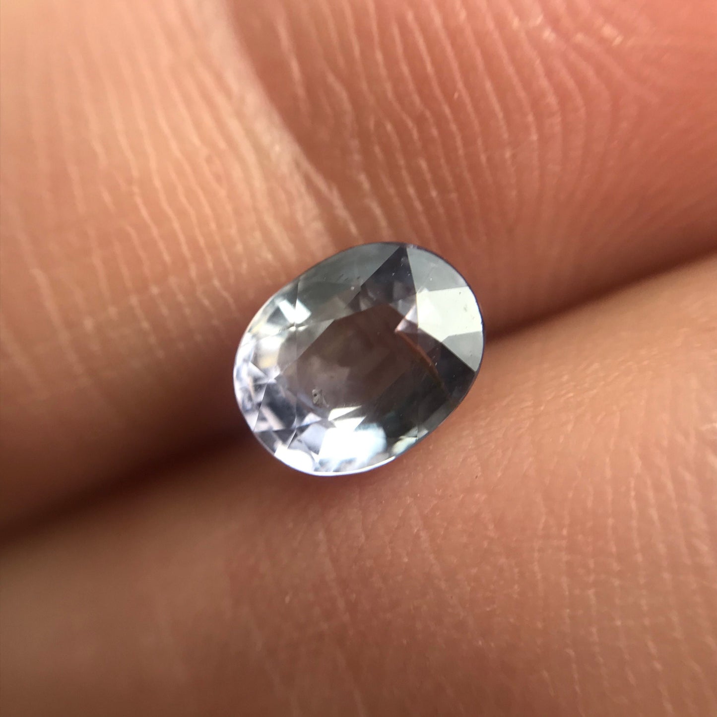 Bluish Purple Sapphire 1.19 carat 6.6x5.2 mm Oval Cut, Natural Madagascar Sapphire, Faceted Loose Gemstone