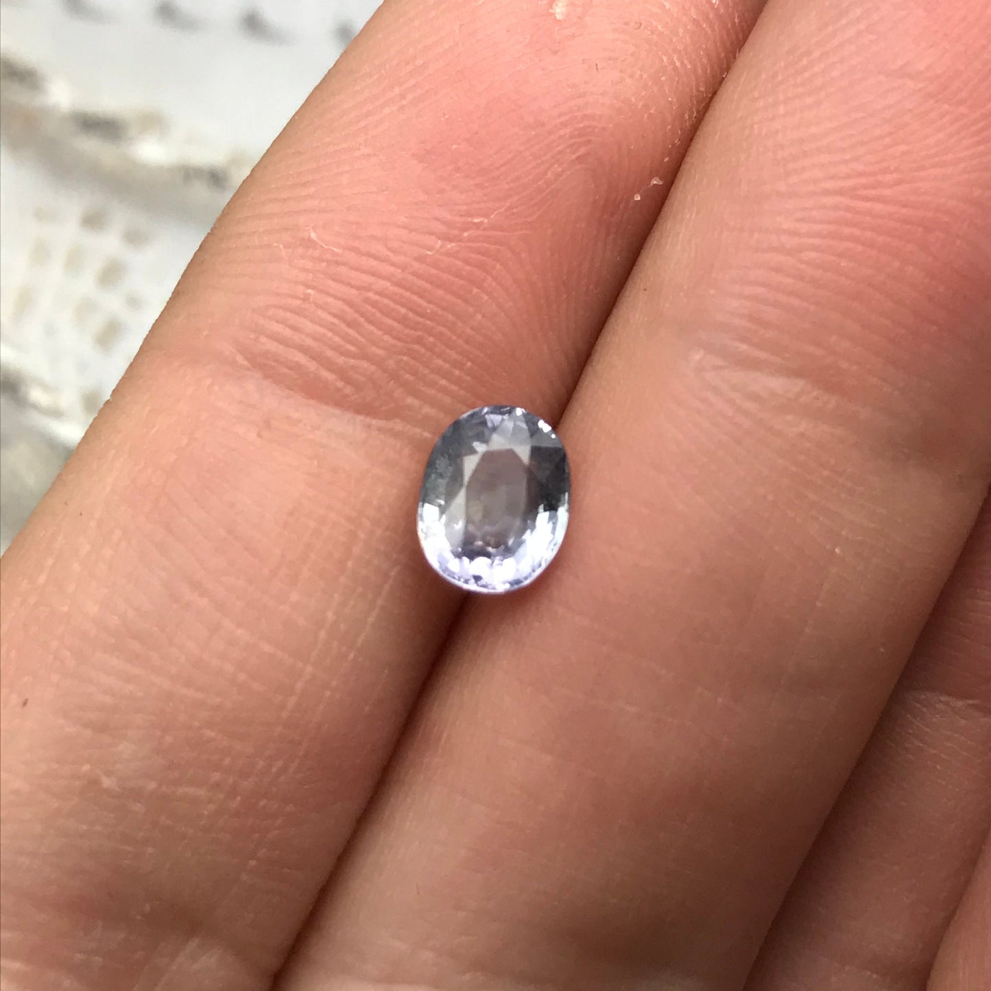 Bluish Purple Sapphire 1.19 carat 6.6x5.2 mm Oval Cut, Natural Madagascar Sapphire, Faceted Loose Gemstone