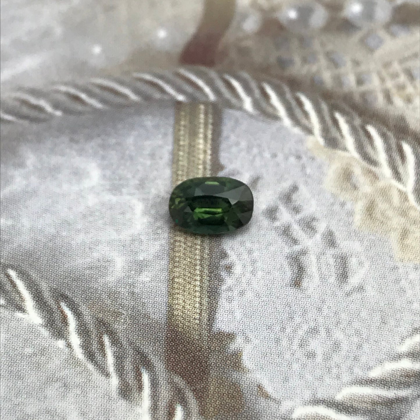 6x4mm Natural Green Sapphire 0.73 Carats Oval Cut Heated Corundum Wholesale Gem, Faceted Loose Gemstone, US seller