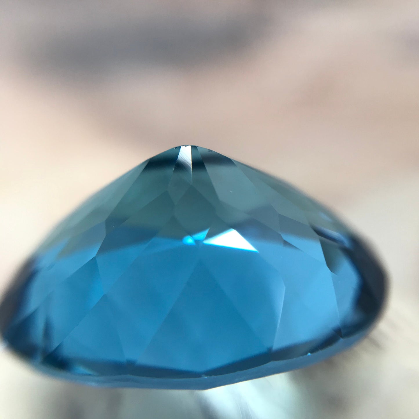 20x15mm Blue Topaz 21.3 Ct Oval Cut Loose Gem, Faceted Unmounted Blue Gemstone, December Birthstone, US Seller, Flowing Gems
