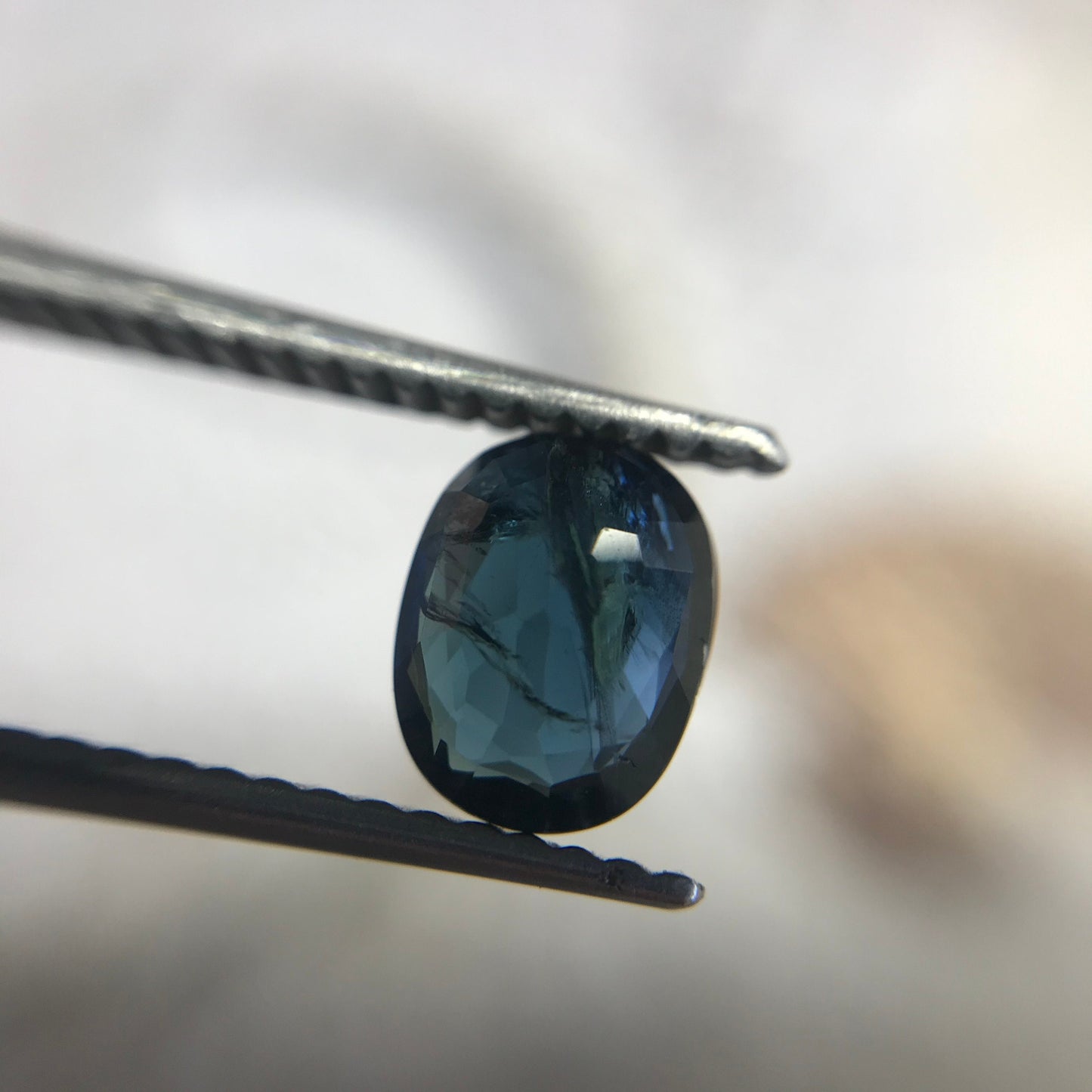 Dark Blue Sapphire 1 carat 6.5x5.2 mm Oval Cut