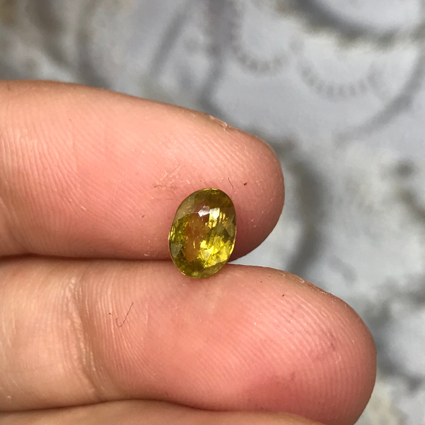 Yellow Sphene 1 Carat 7x5mm Oval Cut, Natural Untreated from Madagascar, unmounted loose wholesale gemstone for jewelry