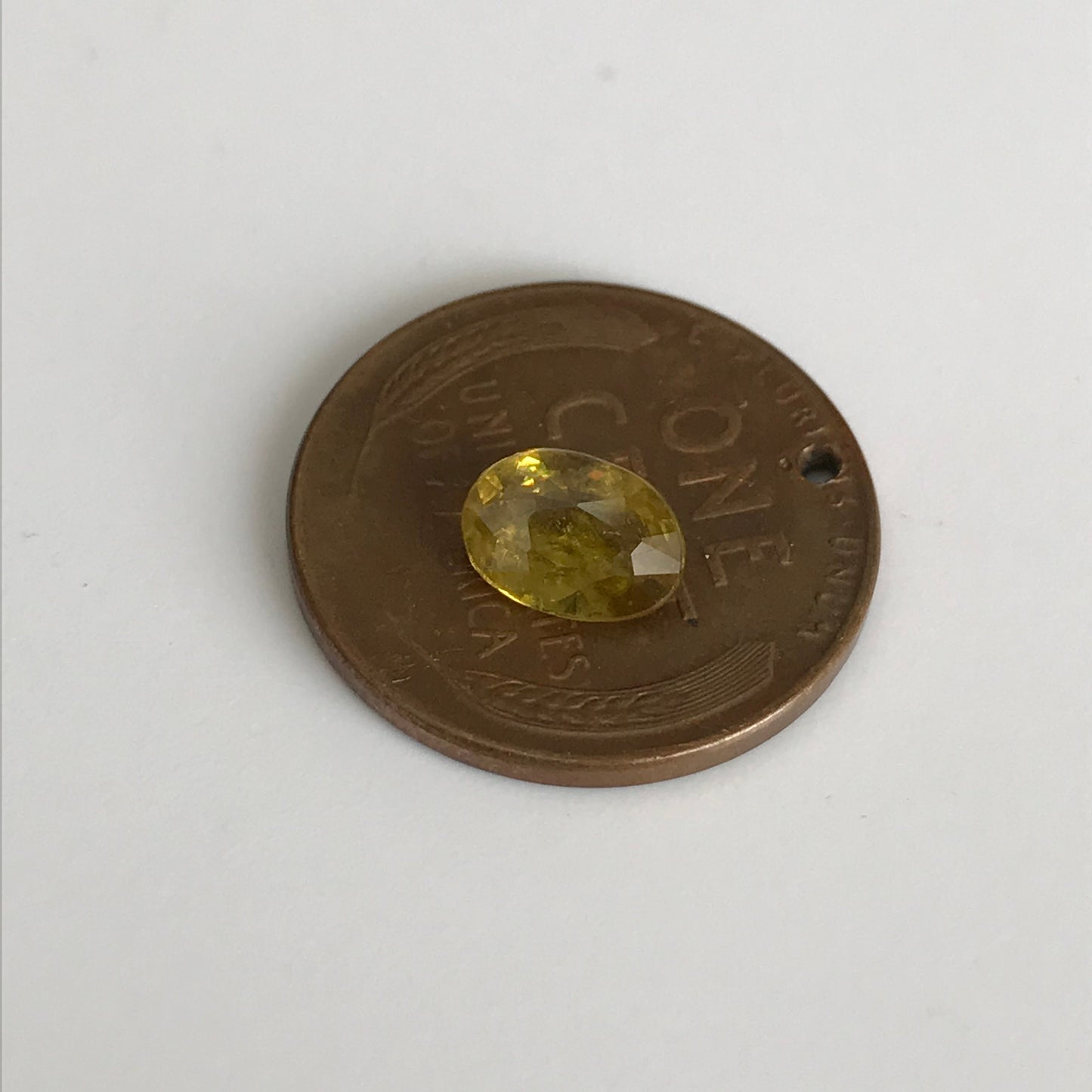 Yellow Sphene 1 Carat 7x5mm Oval Cut, Natural Untreated from Madagascar, unmounted loose wholesale gemstone for jewelry