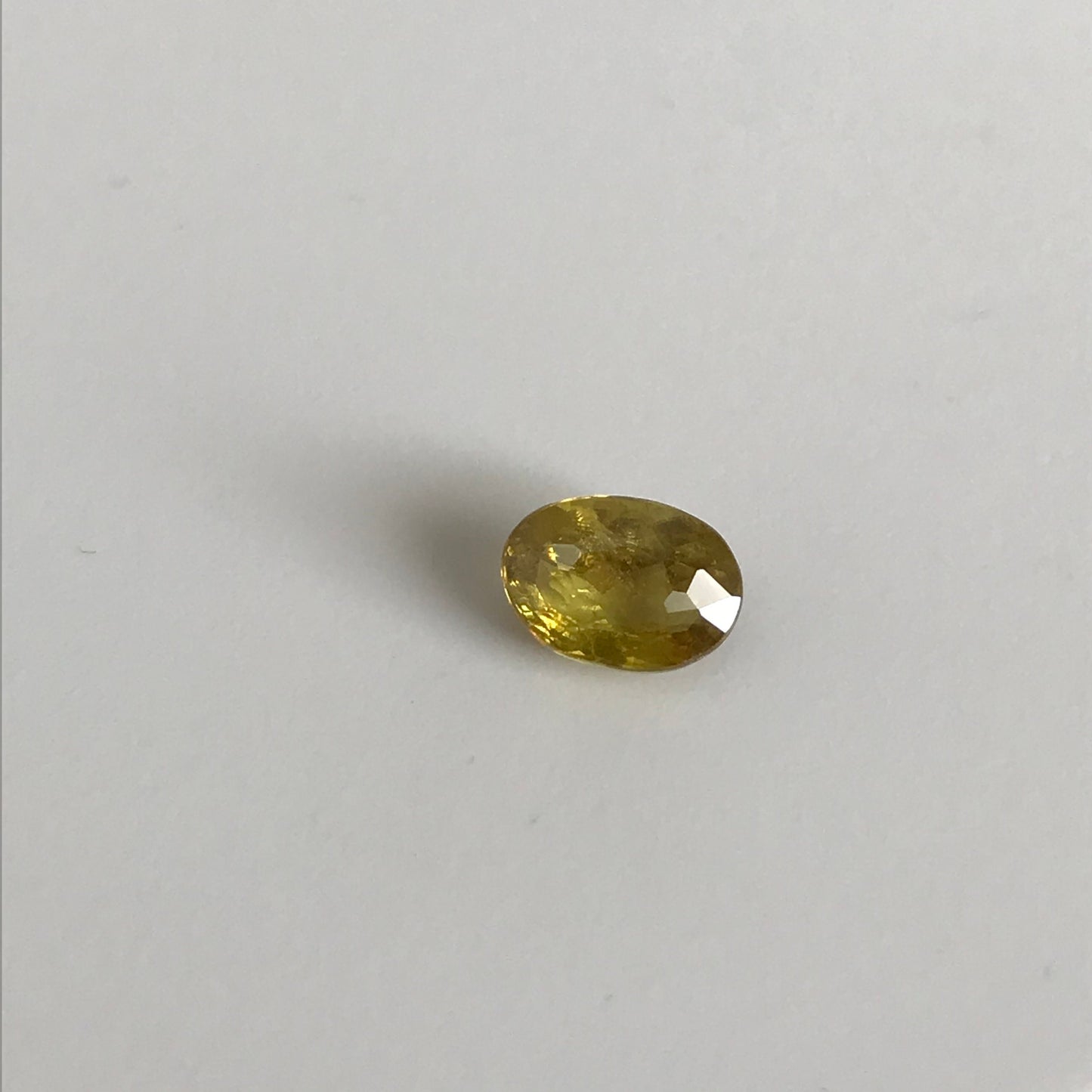 Yellow Sphene 1 Carat 7x5mm Oval Cut, Natural Untreated from Madagascar, unmounted loose wholesale gemstone for jewelry