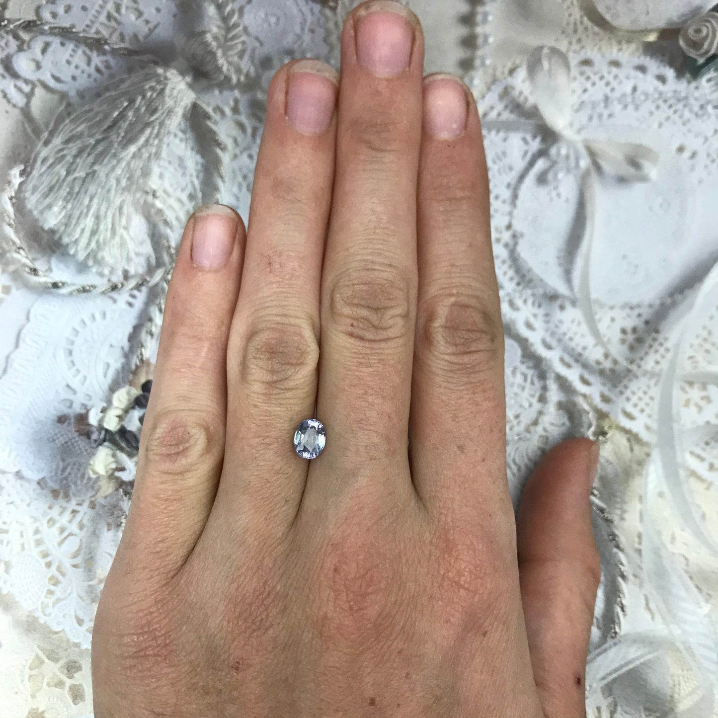 Bluish Purple Sapphire 1.19 carat 6.6x5.2 mm Oval Cut, Natural Madagascar Sapphire, Faceted Loose Gemstone