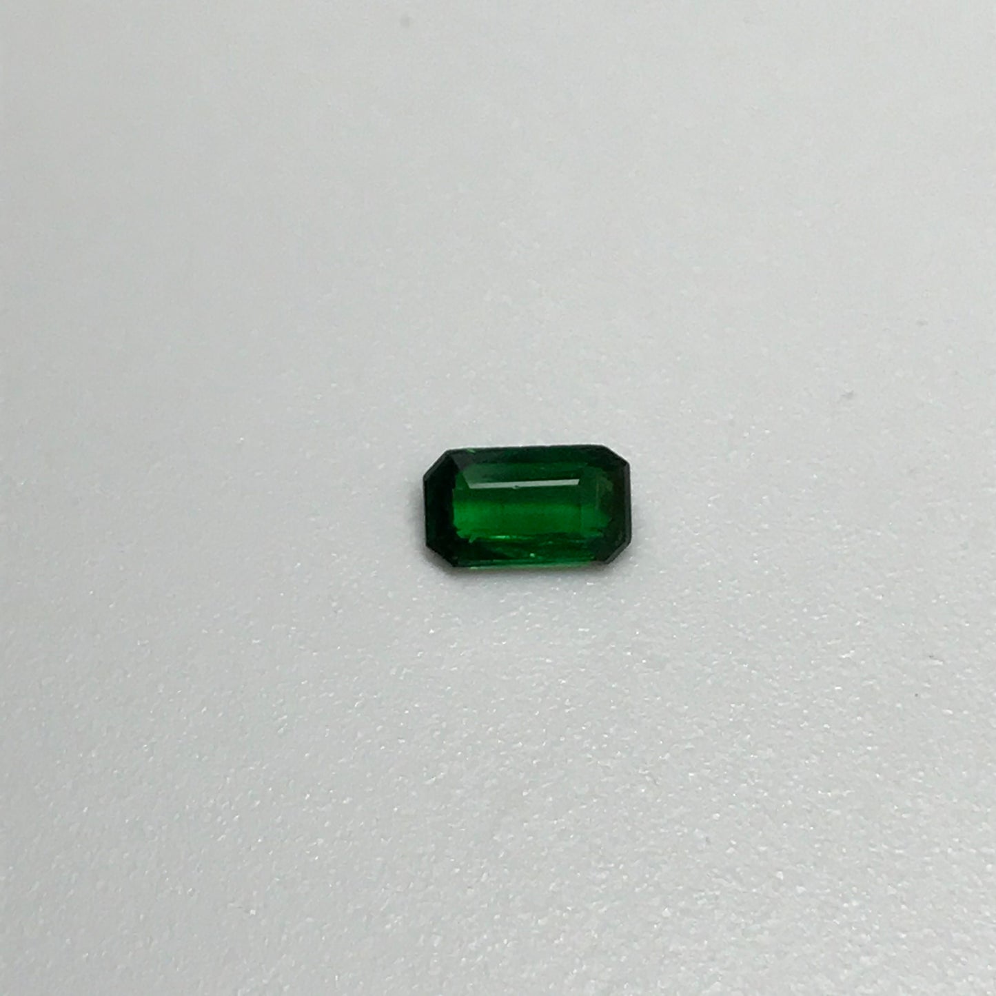 Natural Deep Green Tsavorite Garnet 0.45 carat 5.7x3.2mm Emerald Cut, Faceted Loose Unmounted Gemstone for Jewelry, Emerald Alternative