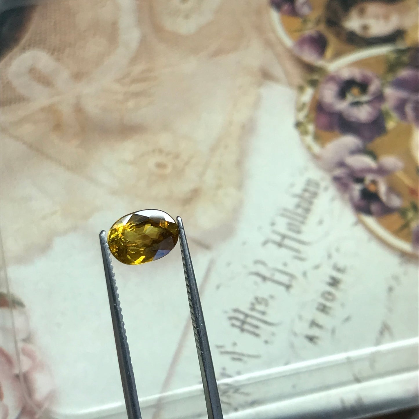 Yellowish Orange Sphene 1.59 Carat 8x6mm Oval Cut, Natural loose wholesale gemstone