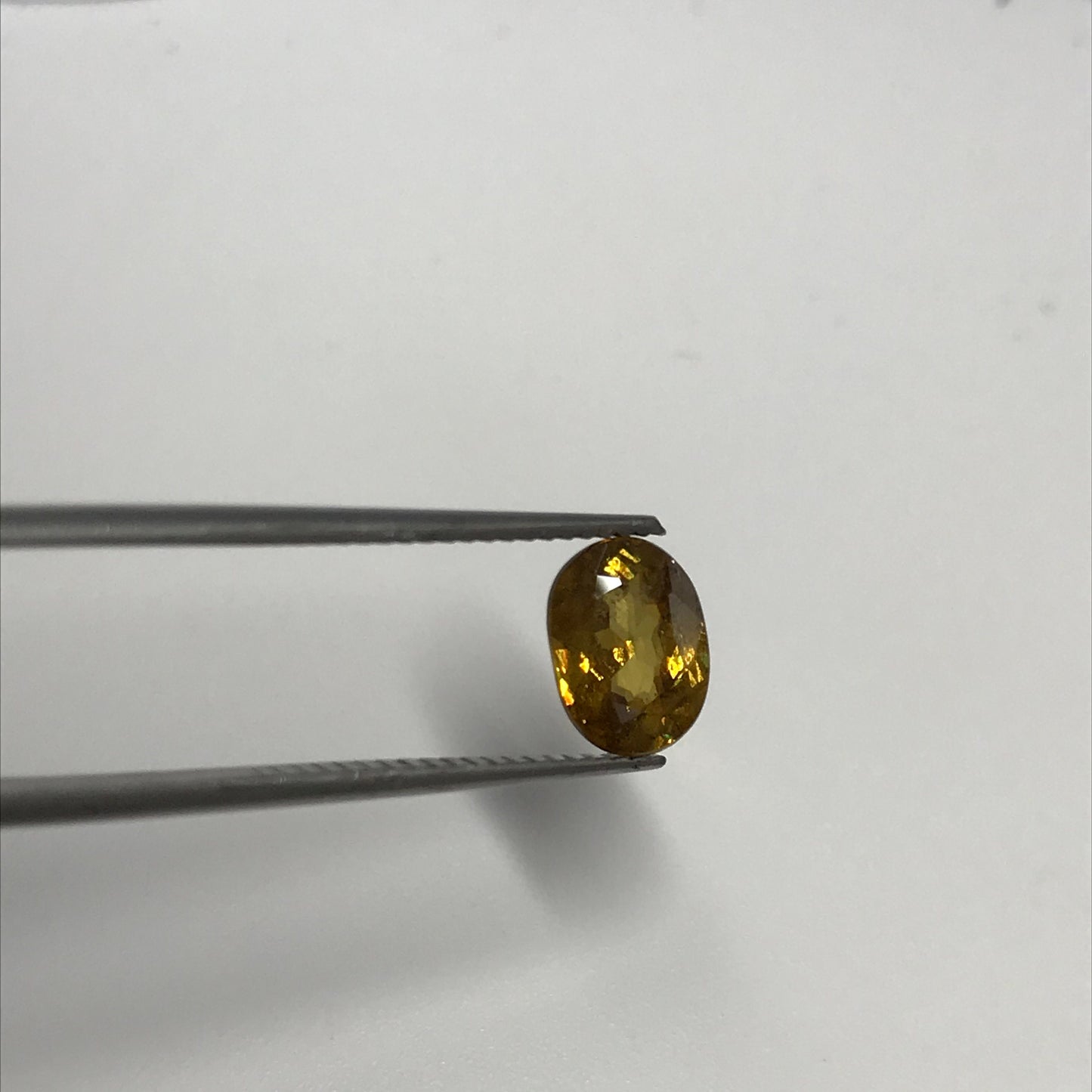 Yellowish Orange Sphene 1.59 Carat 8x6mm Oval Cut, Natural loose wholesale gemstone