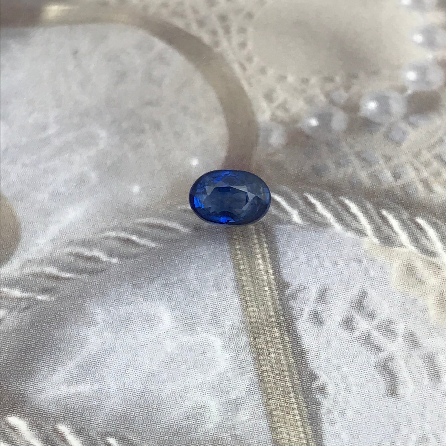 6x4mm Natural Blue Sapphire 0.82 Carats Oval Cut Heated Corundum, Unmounted Gem Faceted Loose Gemstone, US seller