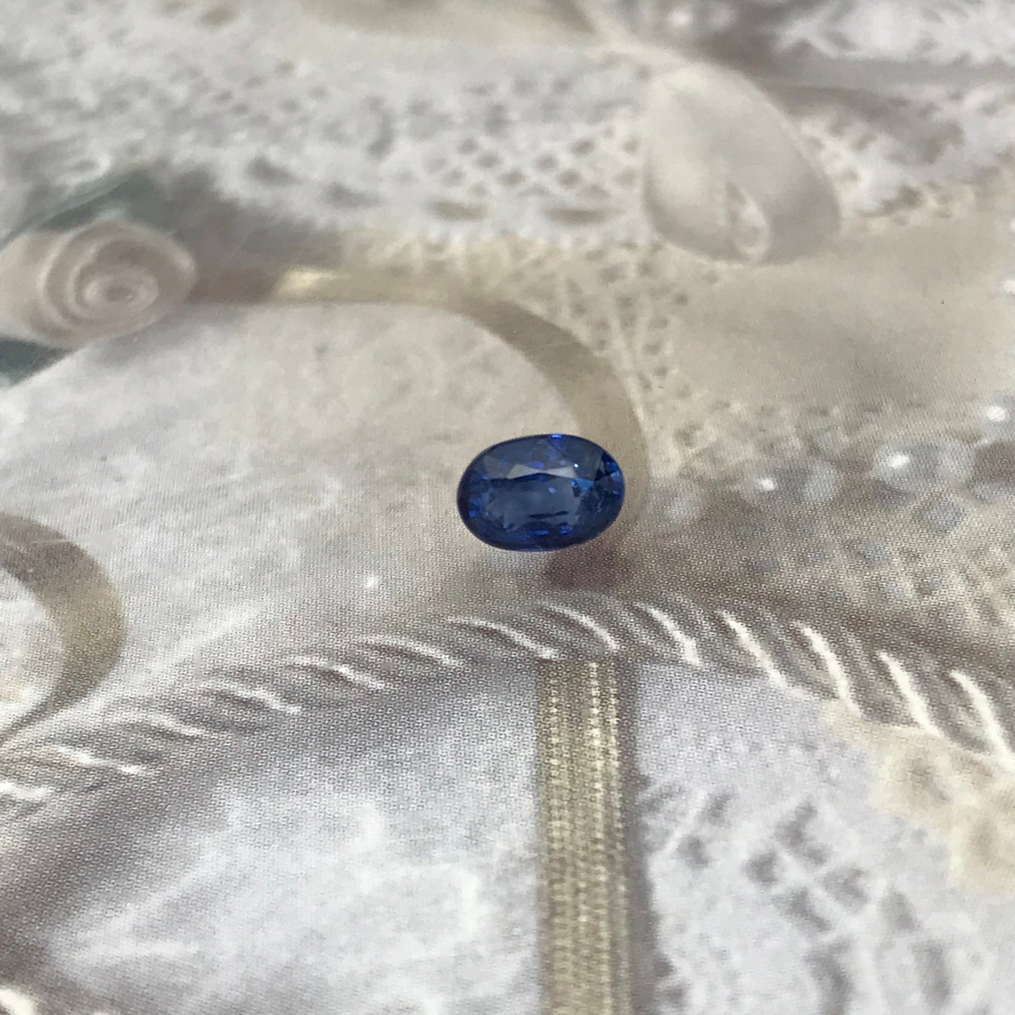 6x4mm Natural Blue Sapphire 0.82 Carats Oval Cut Heated Corundum, Unmounted Gem Faceted Loose Gemstone, US seller