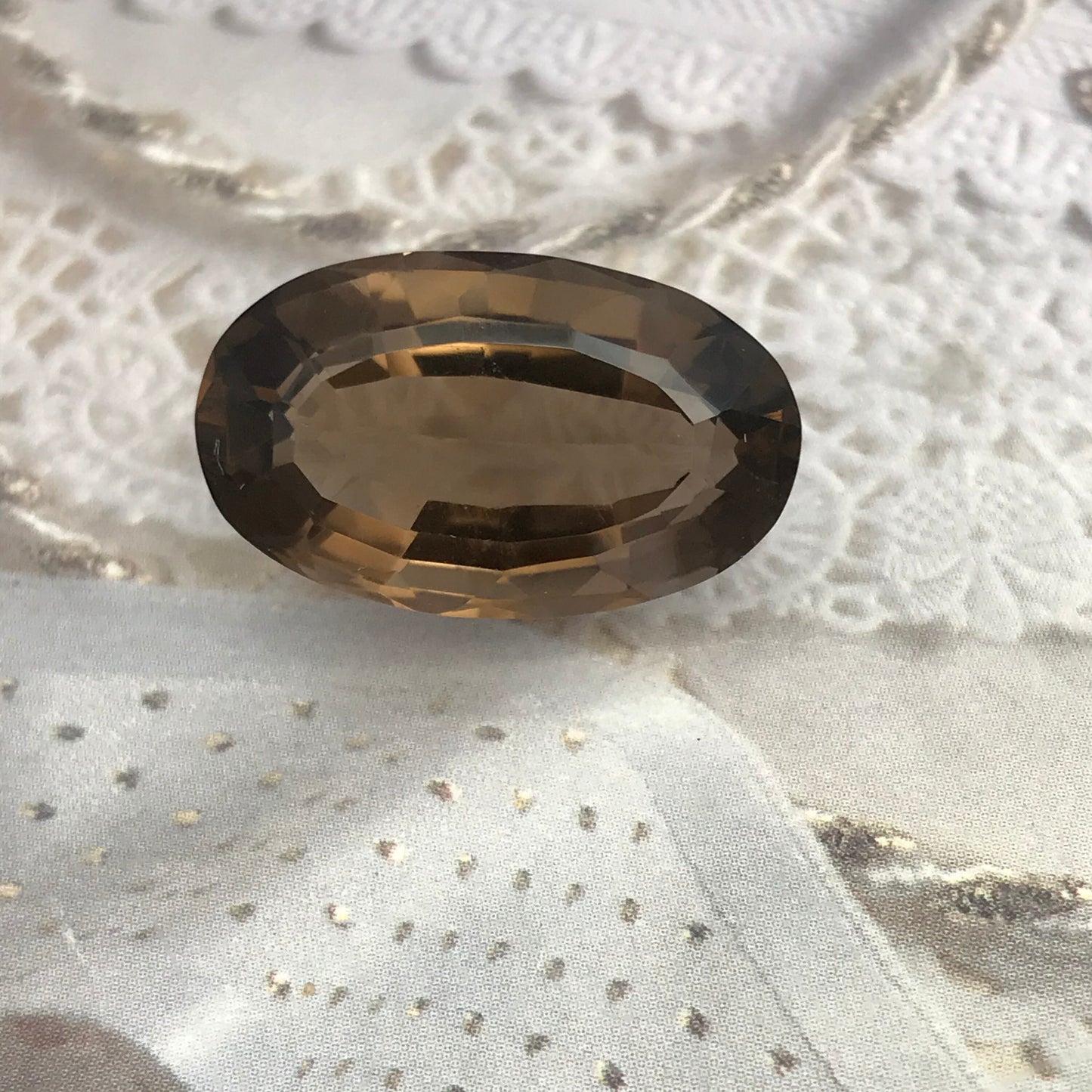 Large Smoky Quartz Gemstone Loose 18 carats 22.8x13.7mm Long Oval Cut Loose Stone Unmounted Gemstone Brown Gem