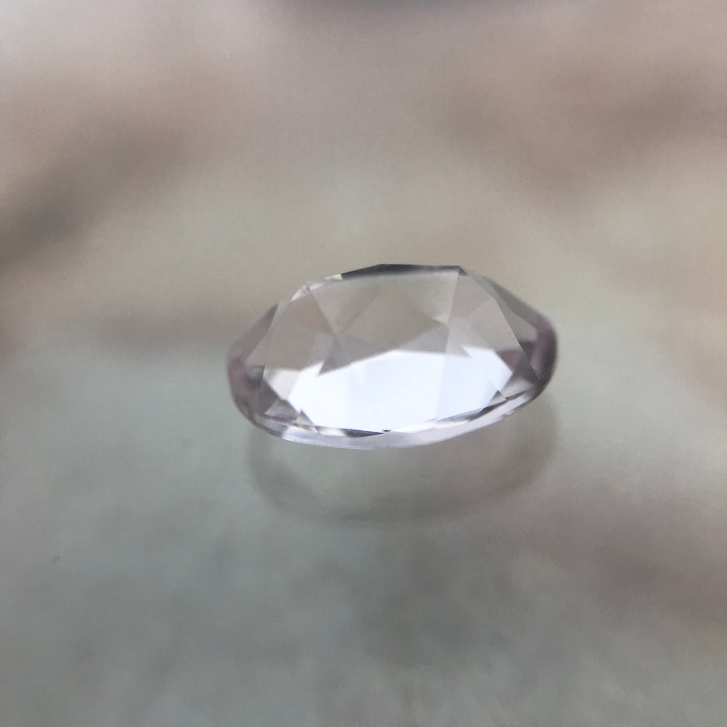 Light Purplish Pink Morganite 1.14 carats 8x6mm Oval Cut Morganite, Faceted Loose Beryl Unmounted Gemstone for Jewelry