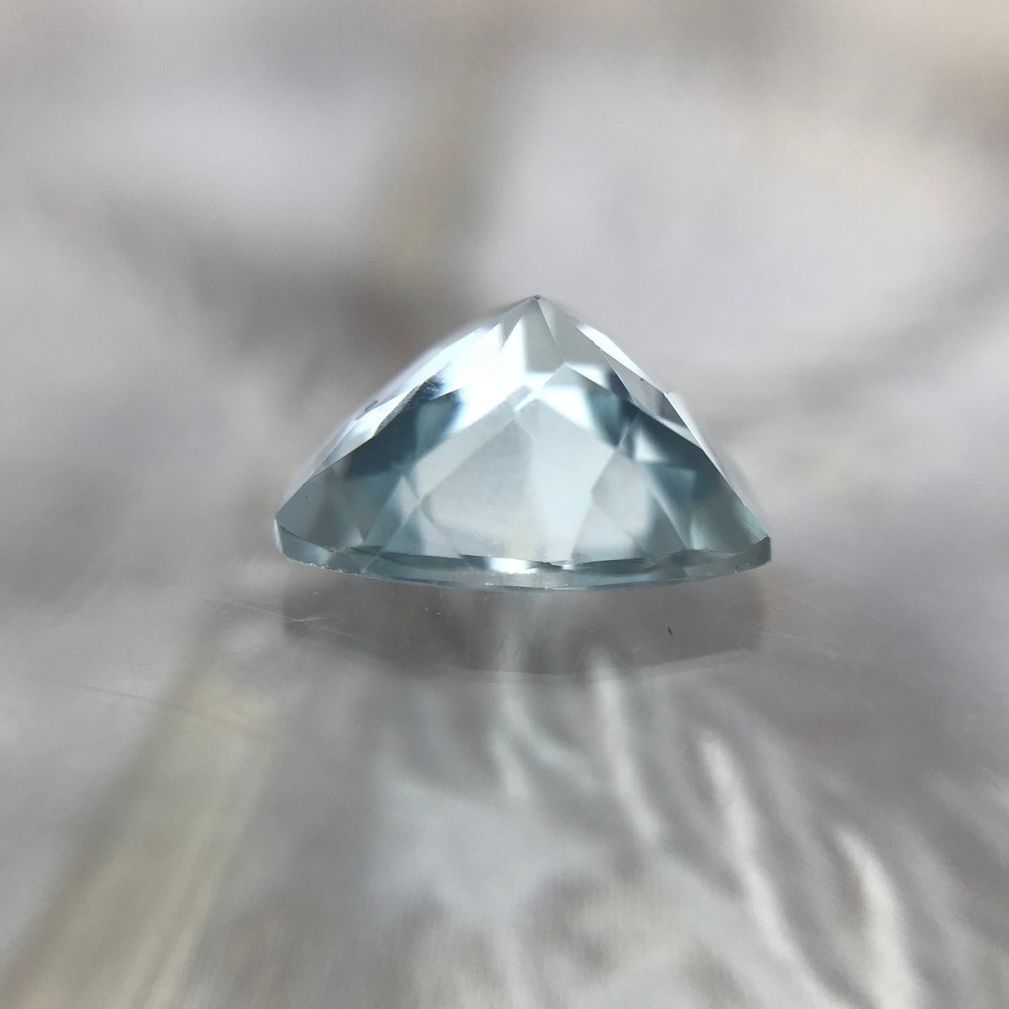 9mm Light Blue Aquamarine 1.85 Carats Trillion Cut Loose Beryl Unmounted Gemstone Faceted Gem March Birthstone
