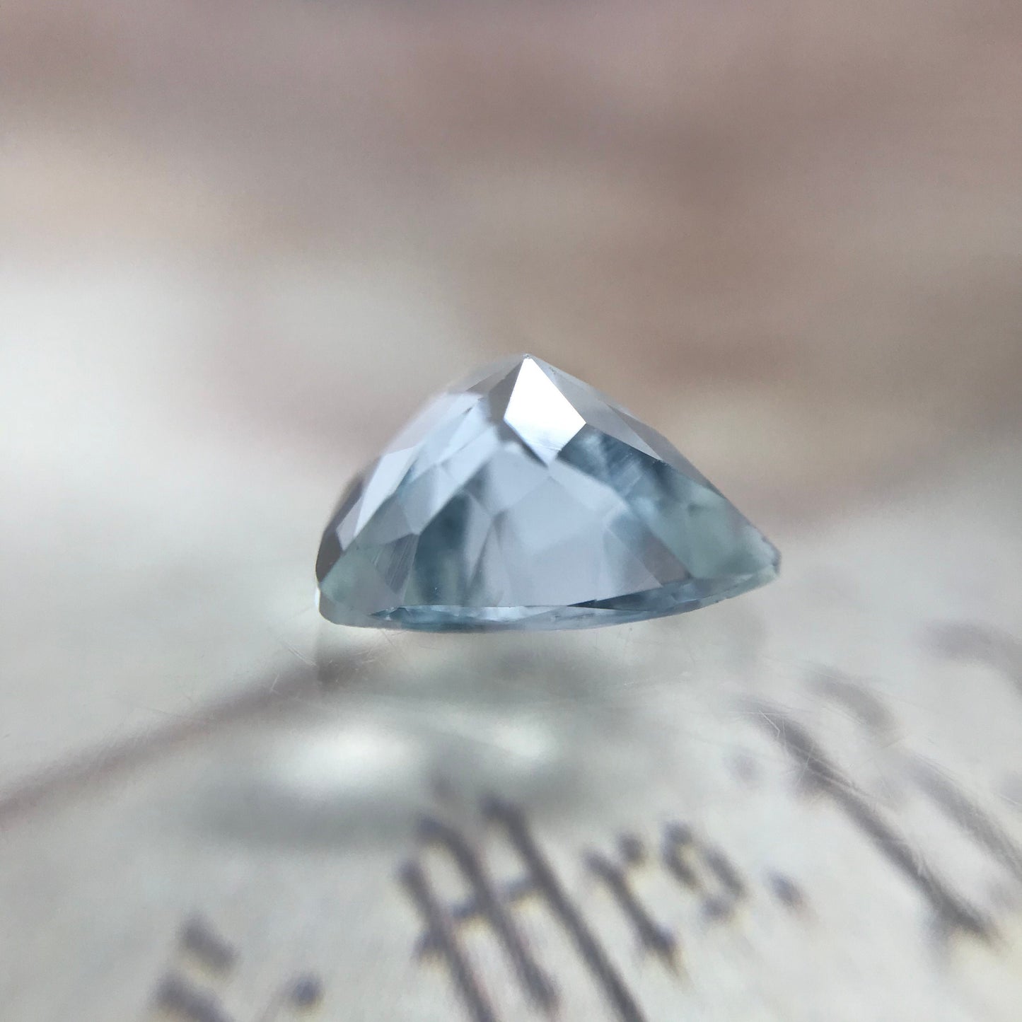 9mm Light Blue Aquamarine 1.85 Carats Trillion Cut Loose Beryl Unmounted Gemstone Faceted Gem March Birthstone