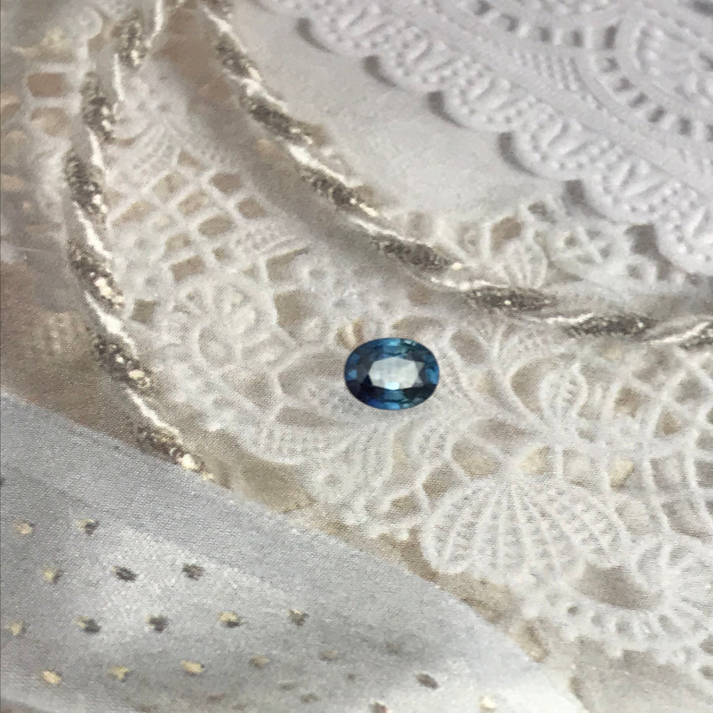 0.44 carat Natural Blue Sapphire 5x3.7 mm Oval Cut, Heat Only, Faceted Loose Gemstone Unmounted Gem, Earth Mined Stone