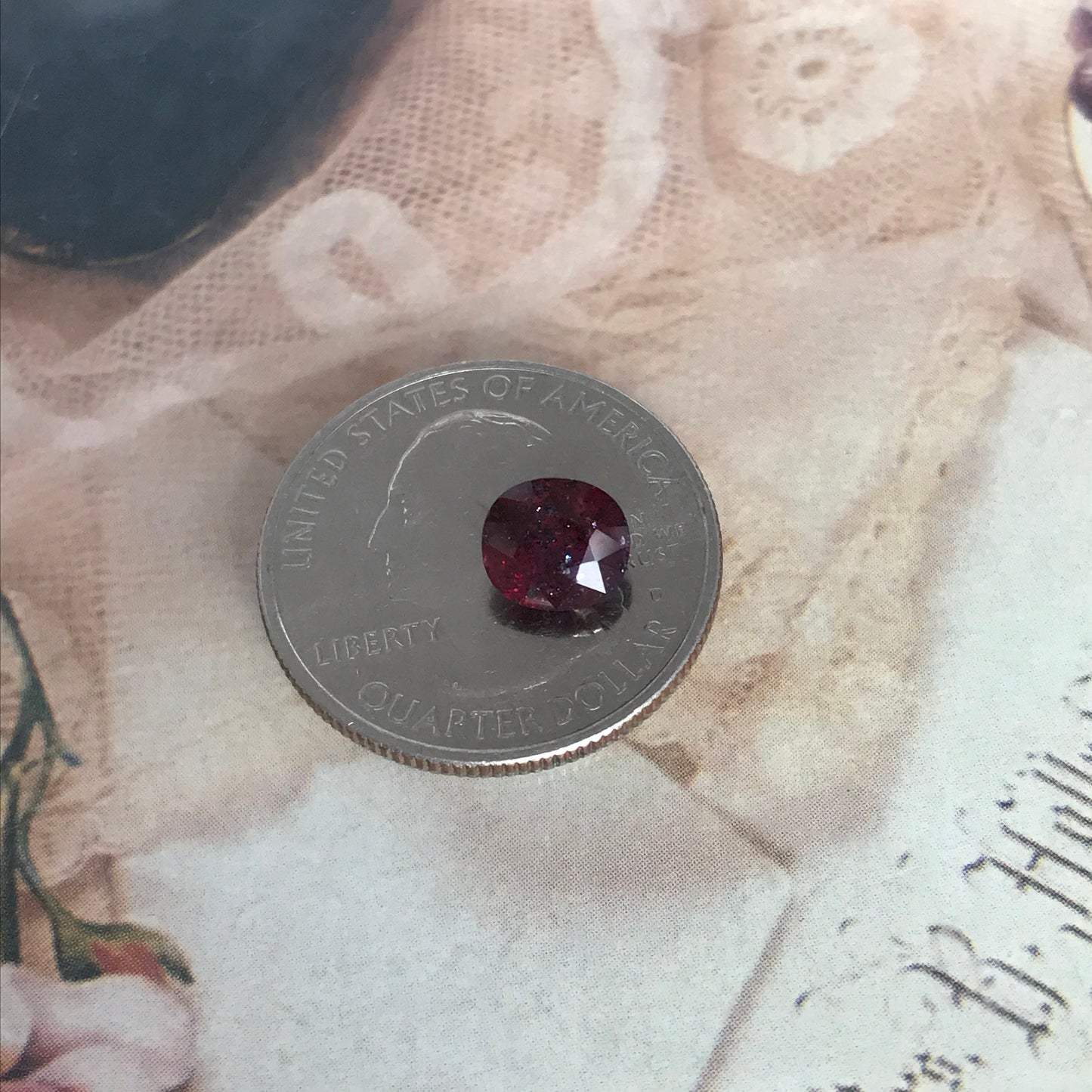 Natural Ruby Low Heat 2.02 Carat 7.4x6.6mm Loose Gemstone Faceted Gem Corundum Oval Cut Red Beautiful July Birthstone Earth Mined