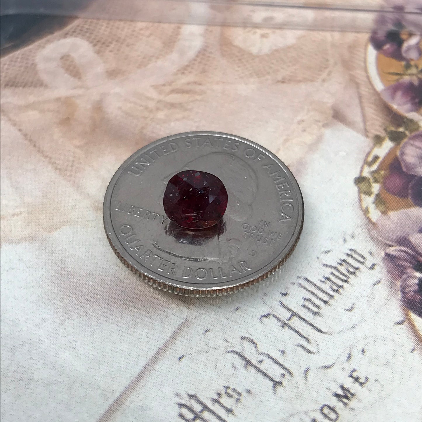 Natural Ruby Low Heat 2.16 Carat 7.4x6.8mm Loose Gemstone Faceted Gem Corundum Oval Cut Red Beautiful July Birthstone Earth Mined