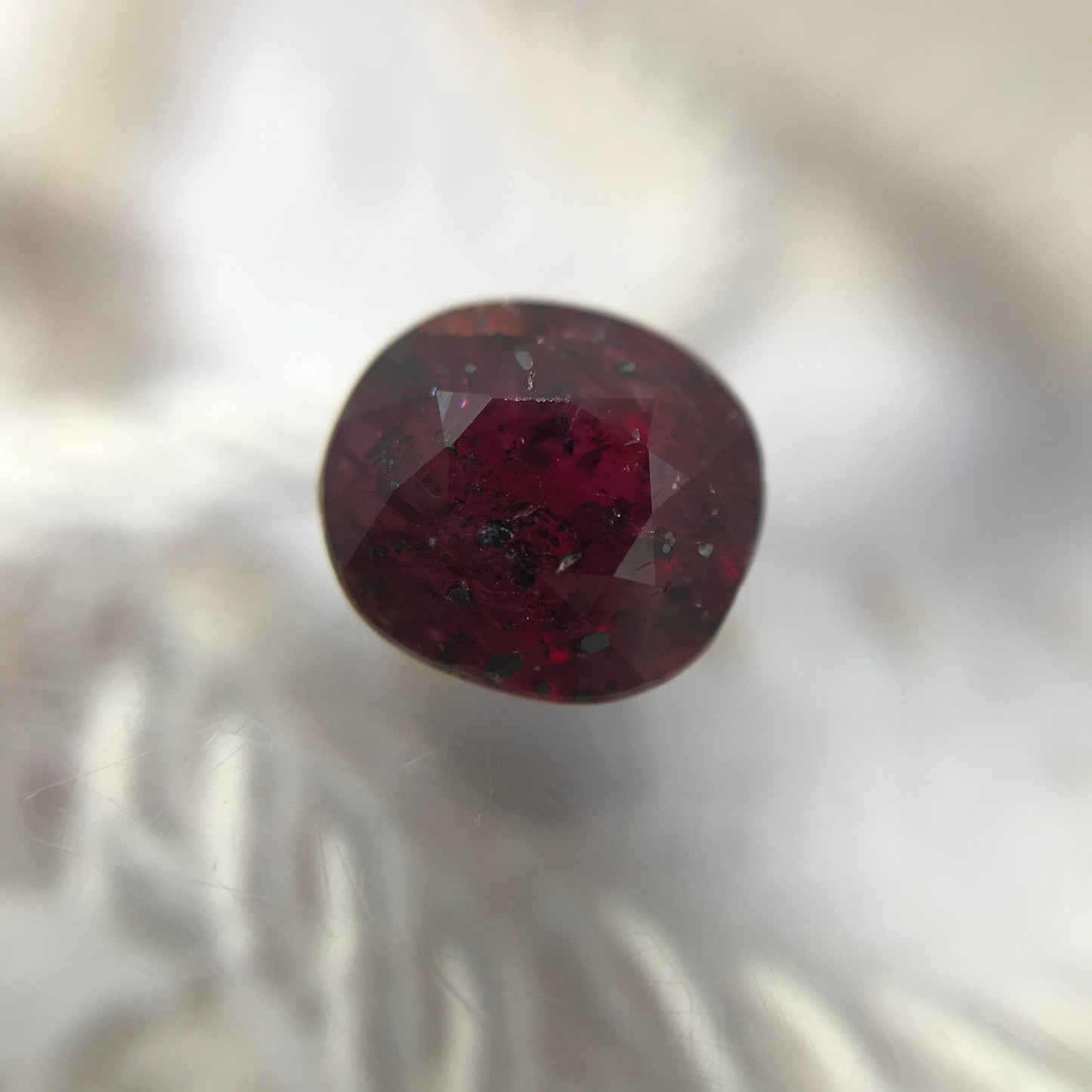 Natural Ruby Low Heat 2.16 Carat 7.4x6.8mm Loose Gemstone Faceted Gem Corundum Oval Cut Red Beautiful July Birthstone Earth Mined