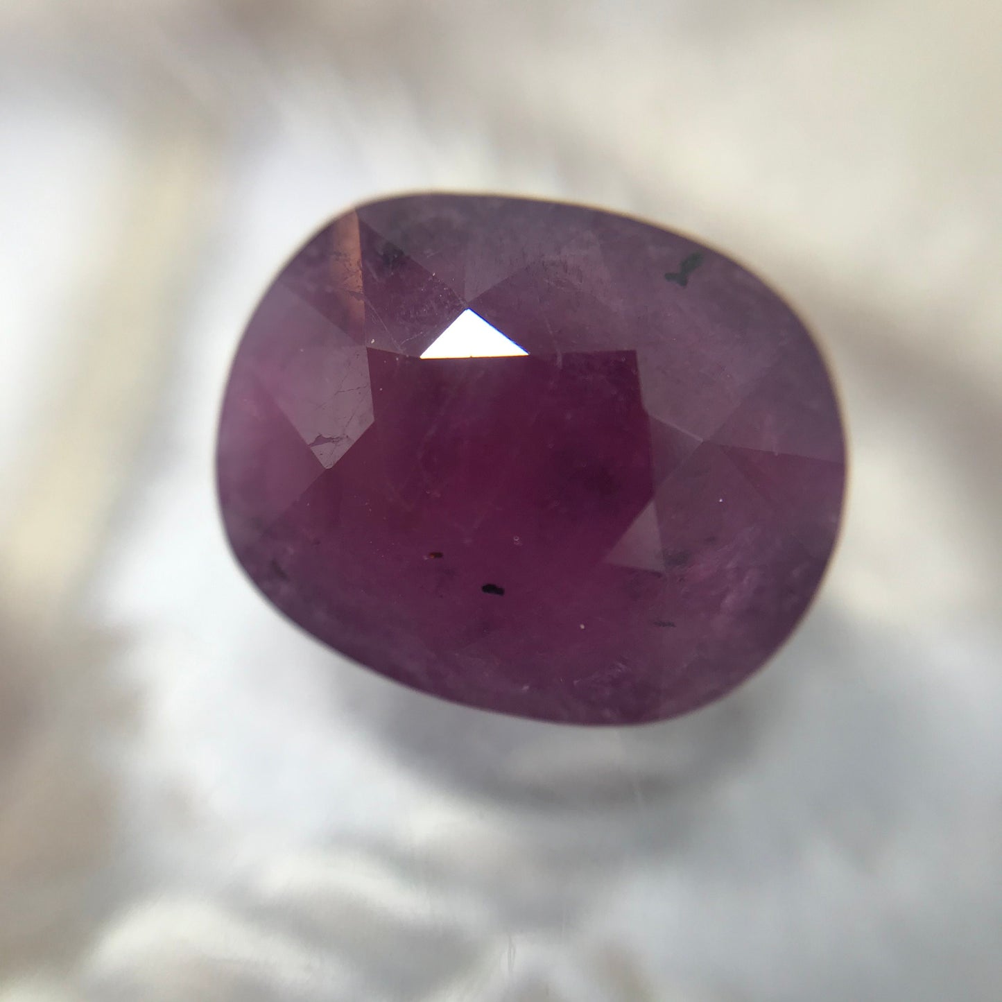 Huge Natural Ruby Heated with Residues 7.14 Carat 12x10mm Oval Cut Gemstone Loose Faceted Corundum July Birthstone Treated Ruby