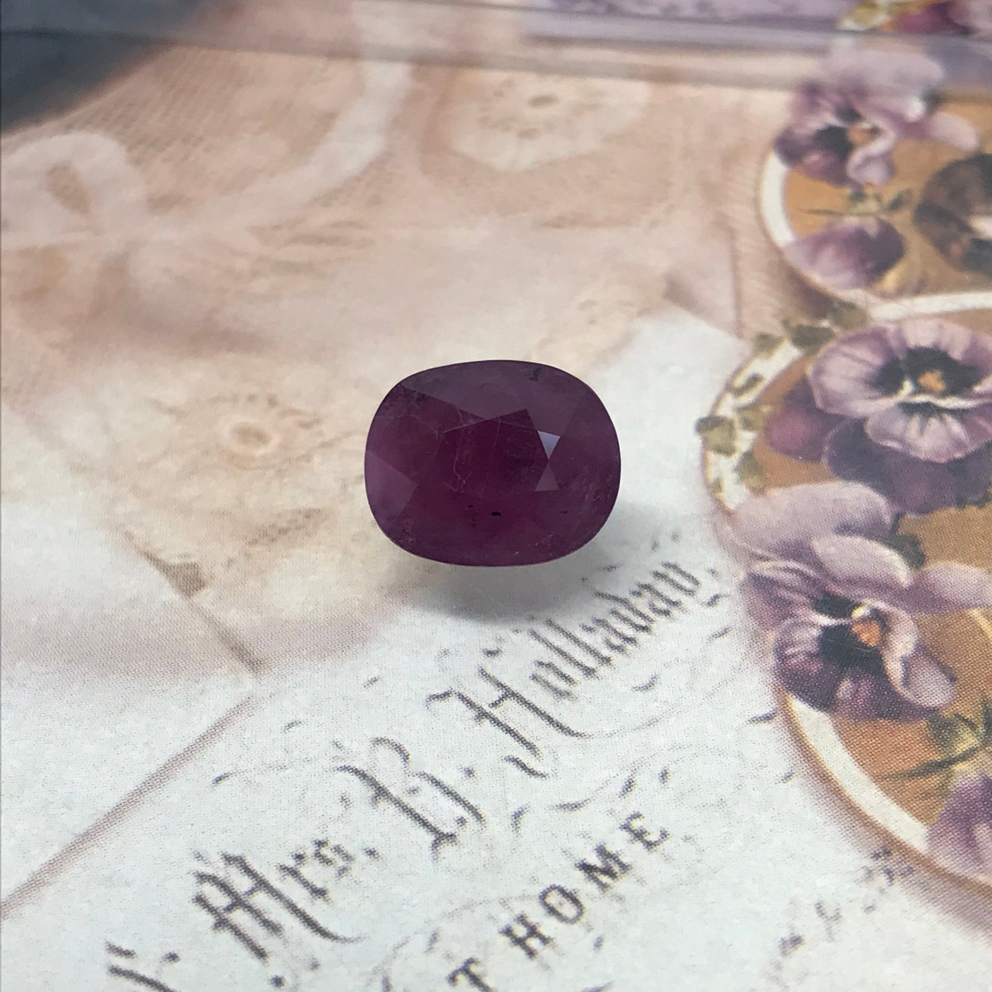 Huge Natural Ruby Heated with Residues 7.14 Carat 12x10mm Oval Cut Gemstone Loose Faceted Corundum July Birthstone Treated Ruby