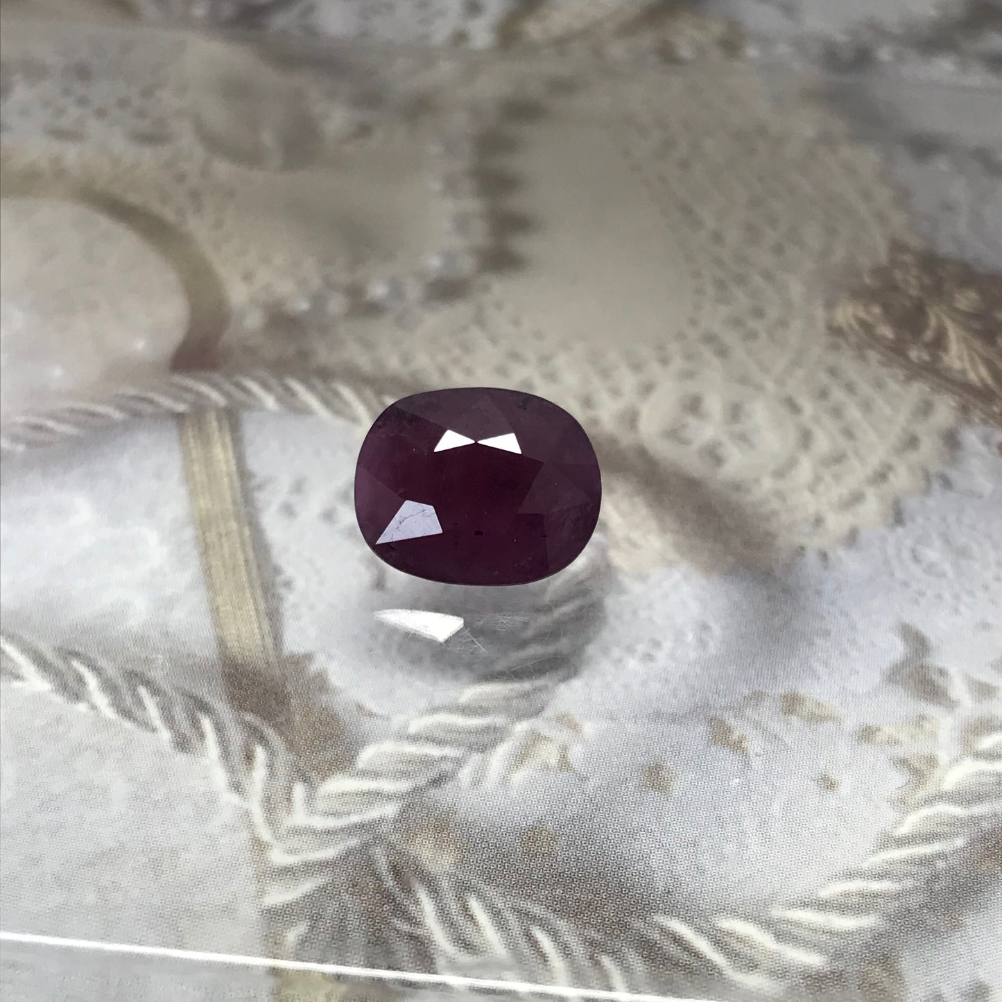 Huge Natural Ruby Heated with Residues 7.14 Carat 12x10mm Oval Cut Gemstone Loose Faceted Corundum July Birthstone Treated Ruby