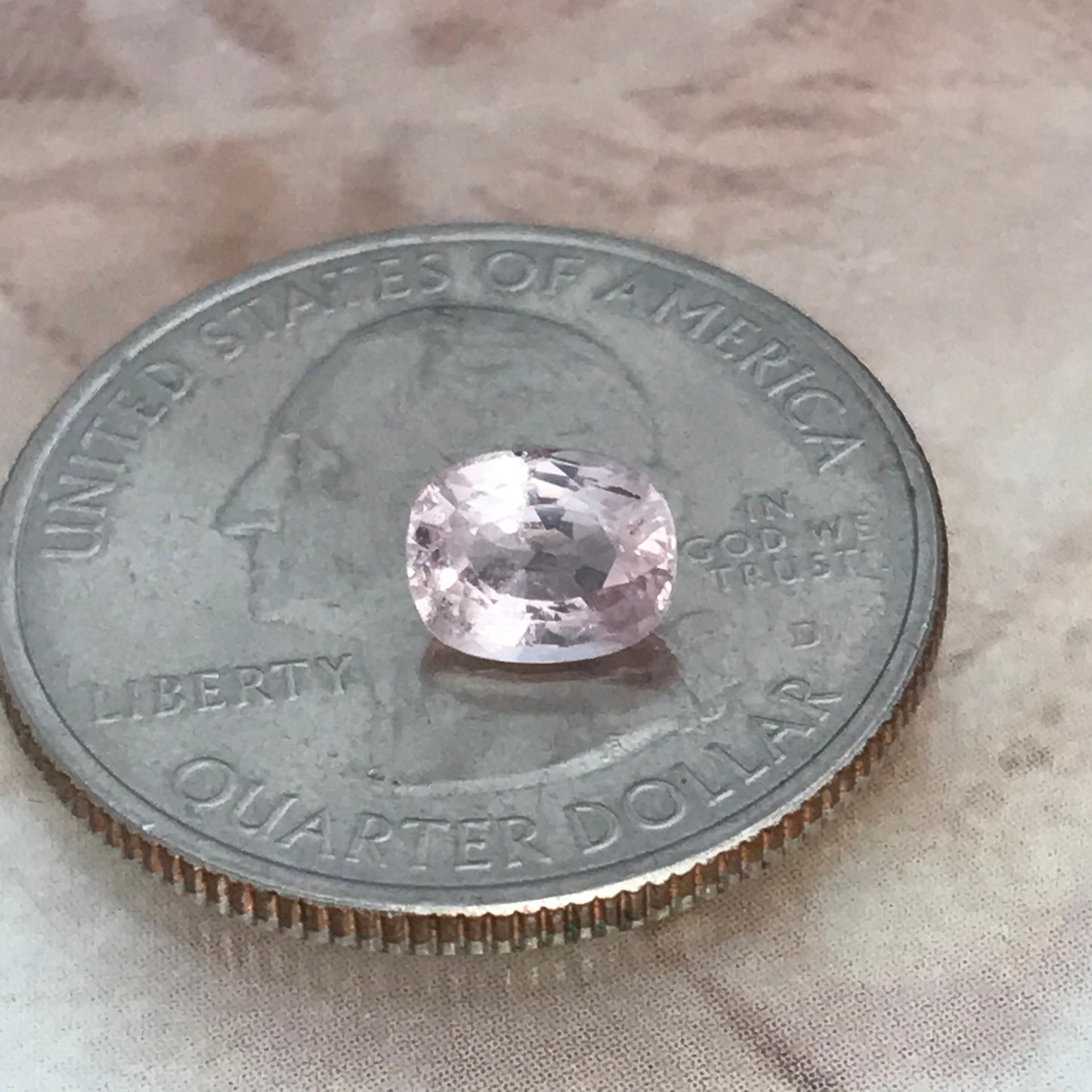 Natural Light Pink Sapphire 6.5x5.5mm 1.12 Carats Cushion Cut Corundum Faceted Loose Unmounted Gem, Earth Mined Sapphire