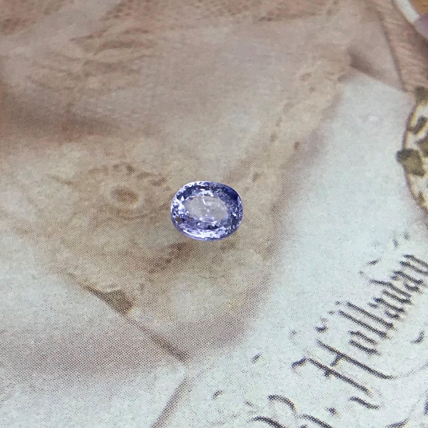 0.83 carat Untreated Natural Bluish Purple Sapphire 6x5mm Oval Cut Loose Faceted Stone