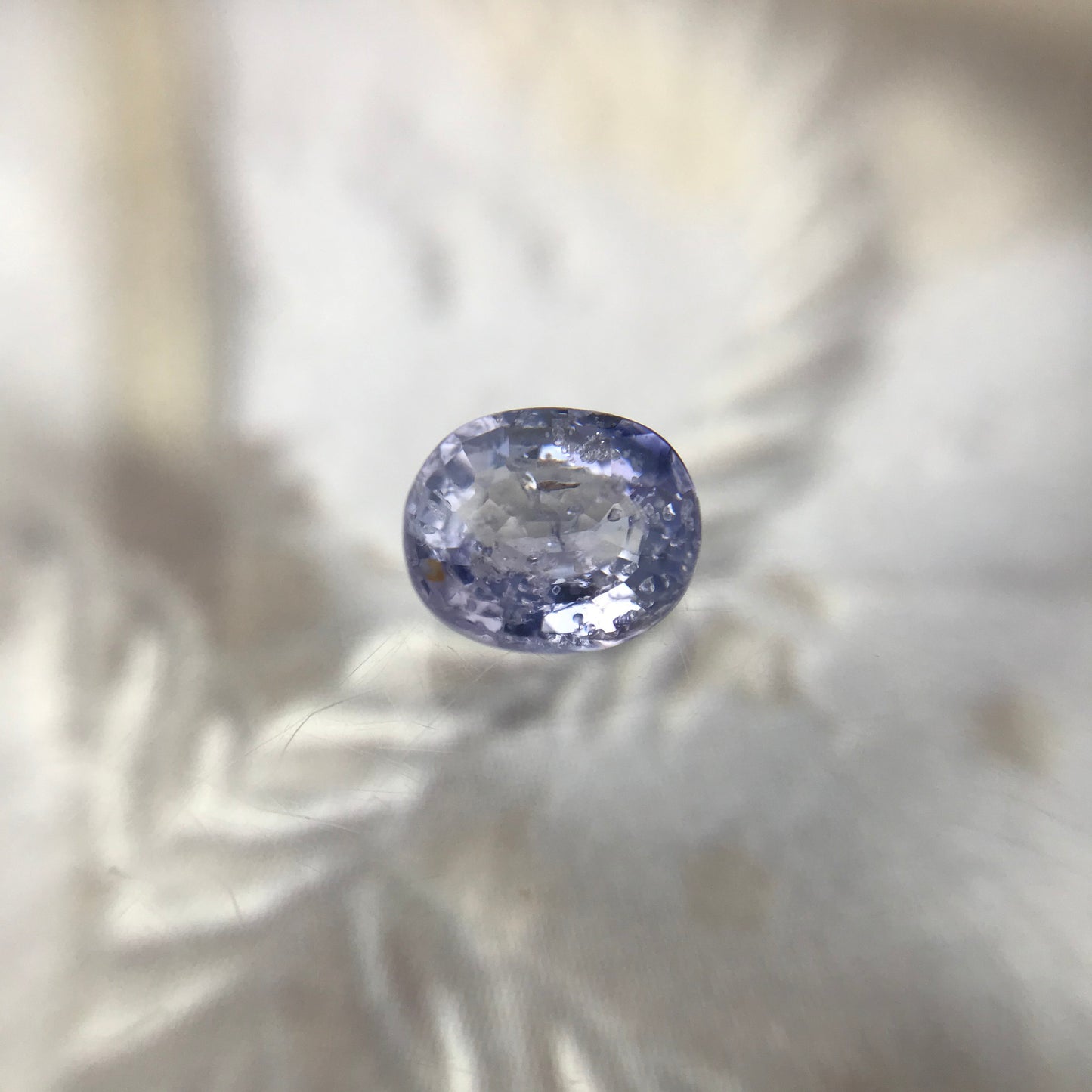 0.83 carat Untreated Natural Bluish Purple Sapphire 6x5mm Oval Cut Loose Faceted Stone