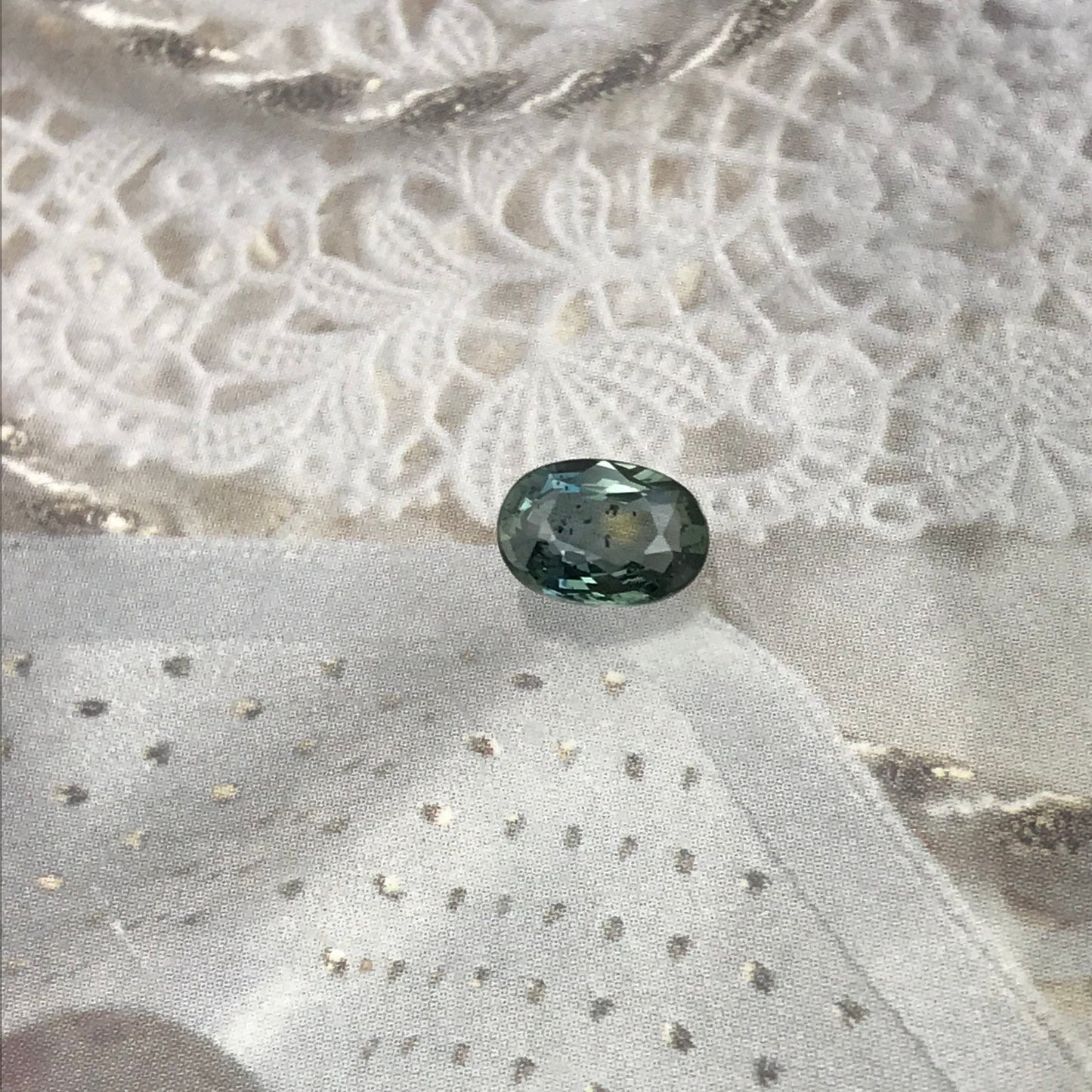 Natural Teal Sapphire 7.5x5mm Oval 1.23 Carat Corundum Blue Green Faceted Loose Unmounted Gemstone Earth Mined Gem US Seller