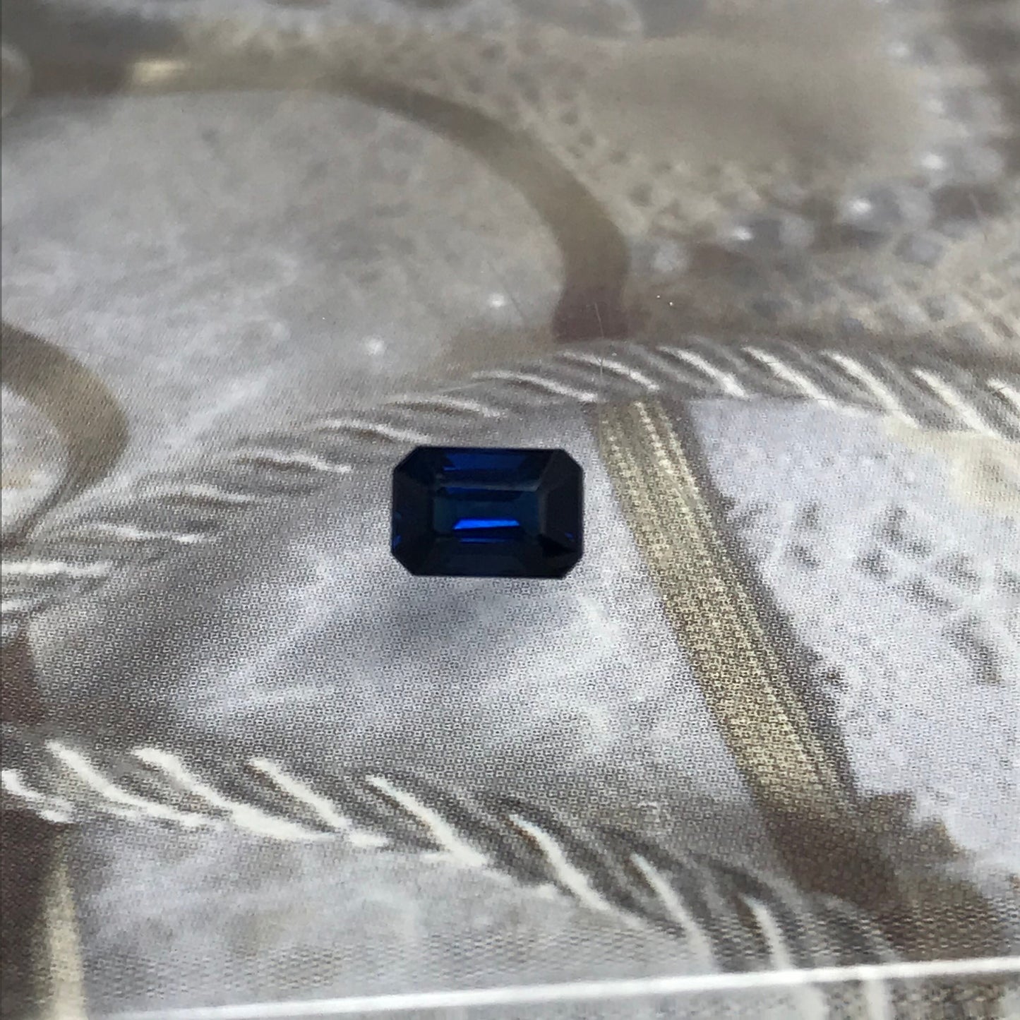 Natural Blue Sapphire 0.86 Carat 6x4mm Emerald Cut Rectangle Corundum Faceted Loose Unmounted Gemstone Heat Only