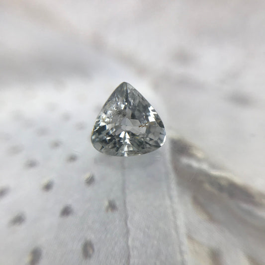 Natural Light Color Sapphire 0.80 carat 5.6 x 5.7 mm Fat Pear Cut, Faceted Loose Gemstone Very Light Unmounted Gem