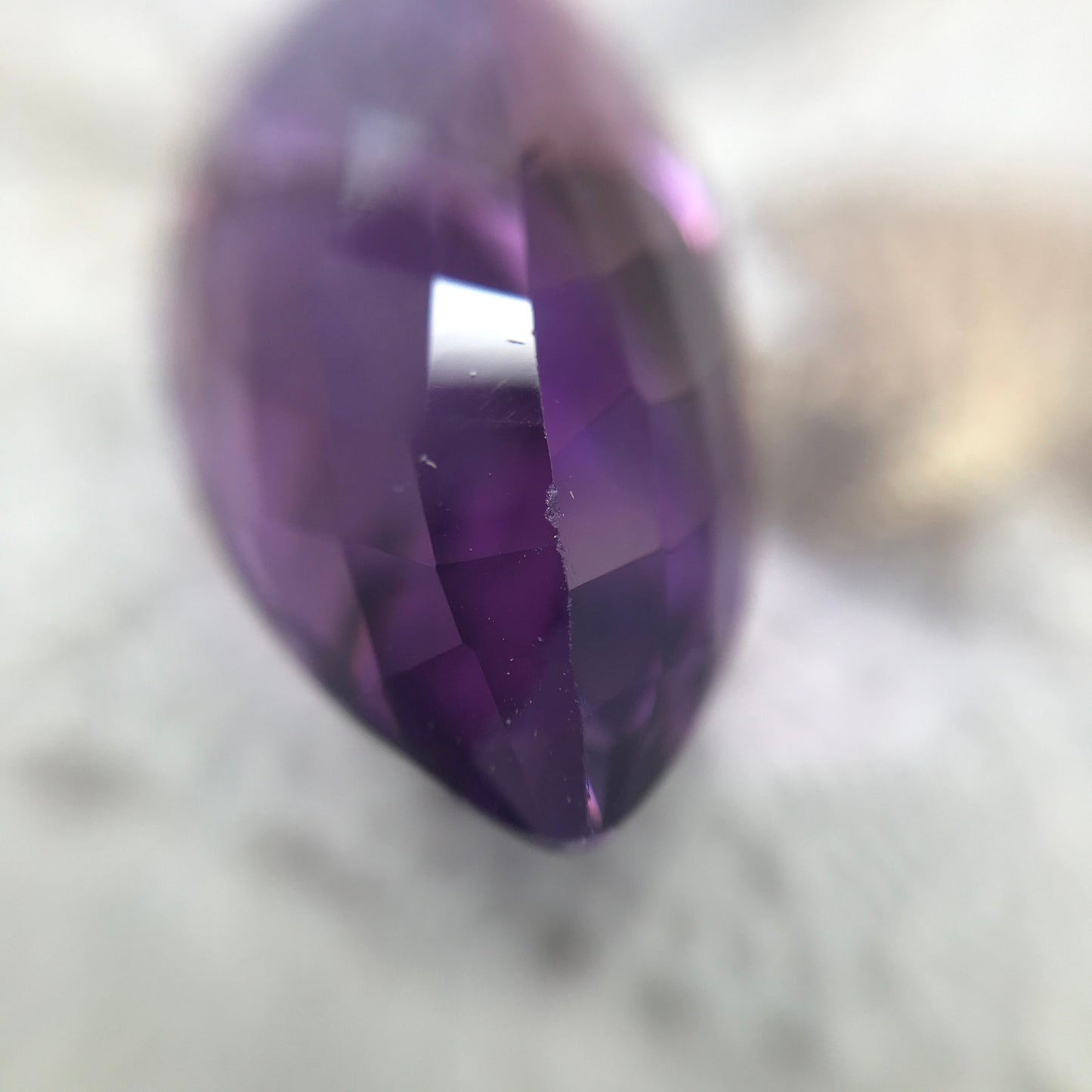 23.8 Carat Purple Amethyst 24.8x14.5mm Loose Gem Gemstone Faceted Unmounted February Birthstone Large ct Quartz