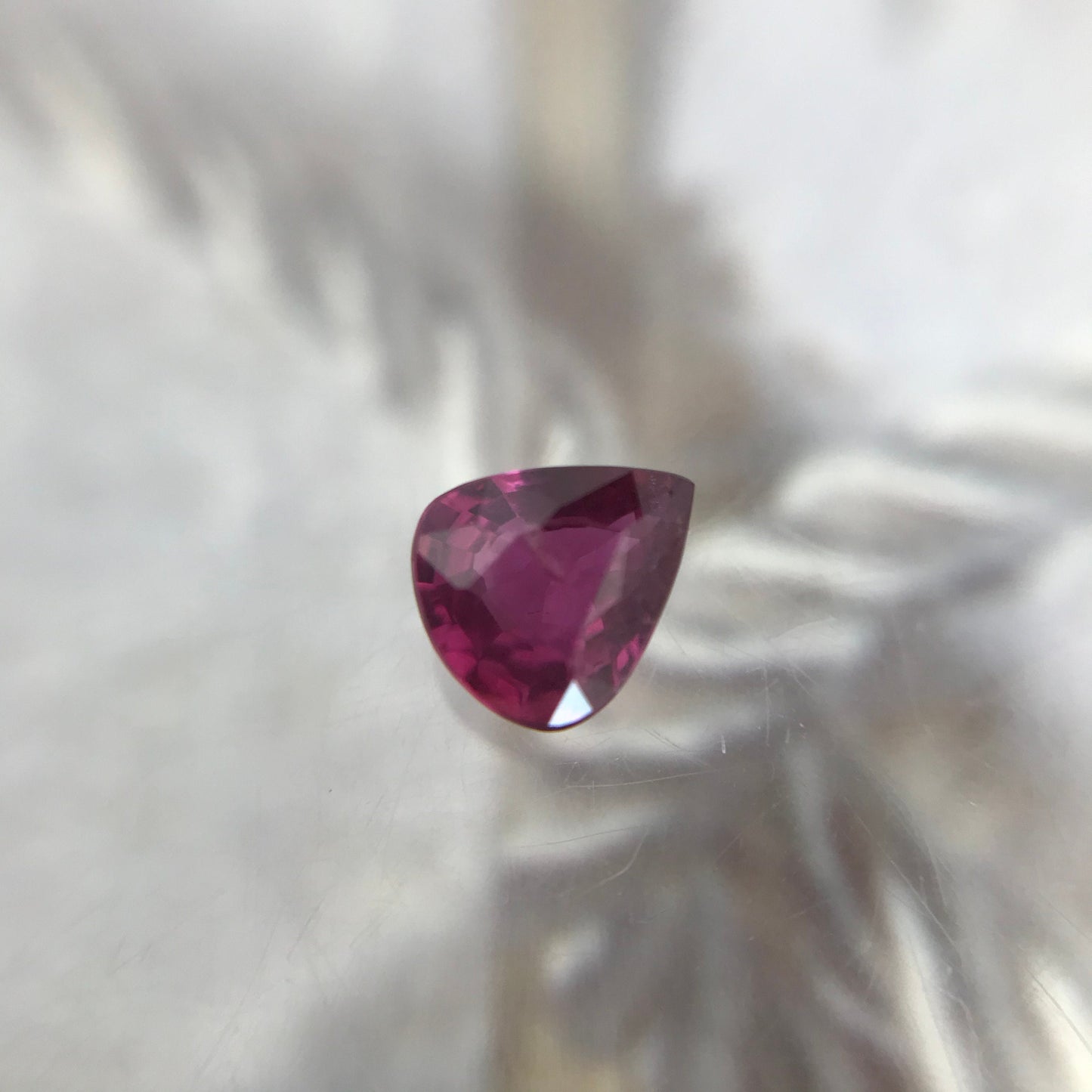 Natural Ruby 5x4mm Pear Cut No Heat Clarity Enhanced Gemstone Loose Faceted Corundum July Birthstone Treated Ruby