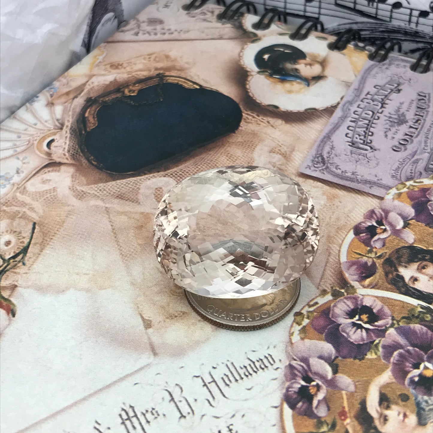 134 carat Natural Peach Topaz 33x26mm Oval Cut Faceted Gemstone Huge Gem Large Stone Loose Unmounted Topaz