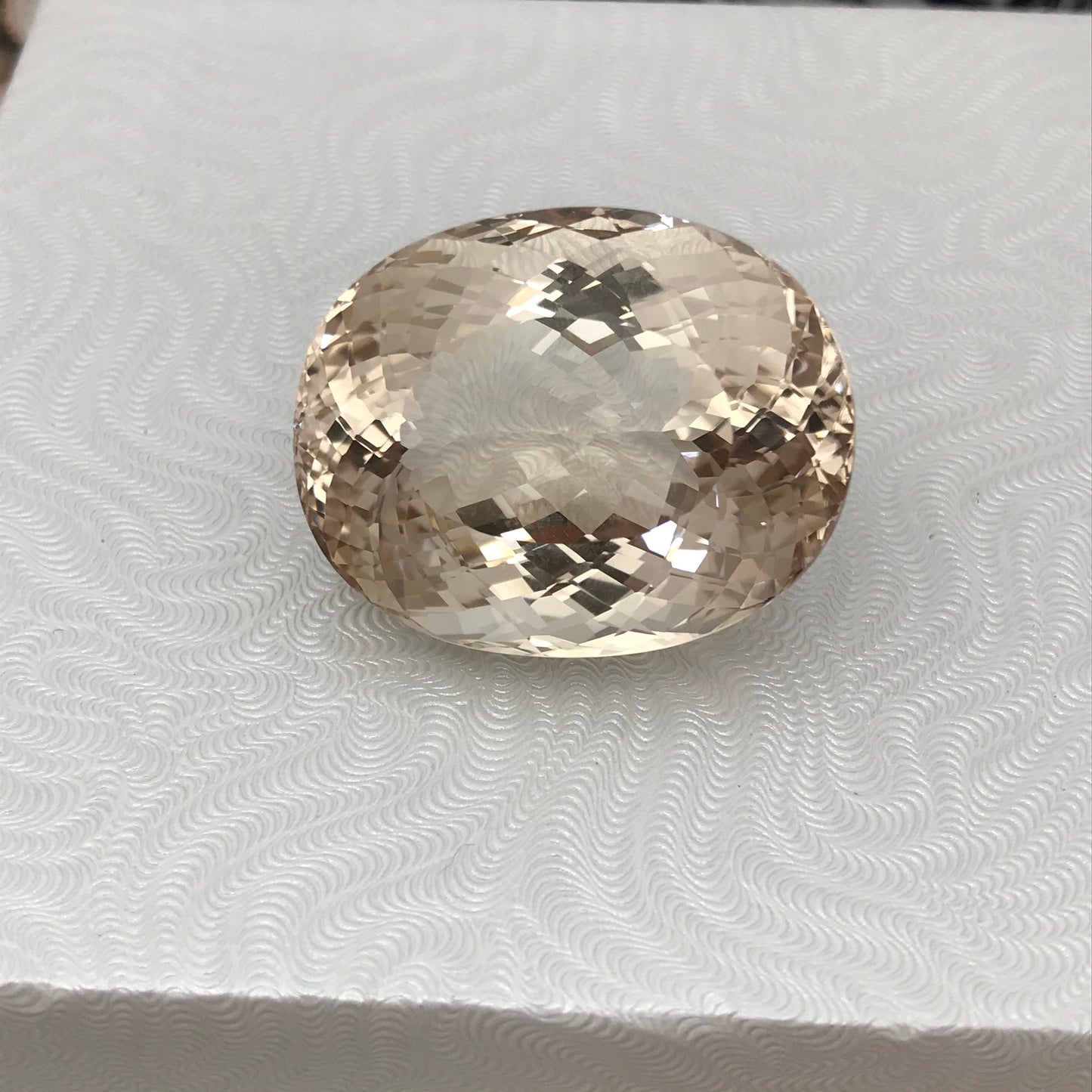 134 carat Natural Peach Topaz 33x26mm Oval Cut Faceted Gemstone Huge Gem Large Stone Loose Unmounted Topaz