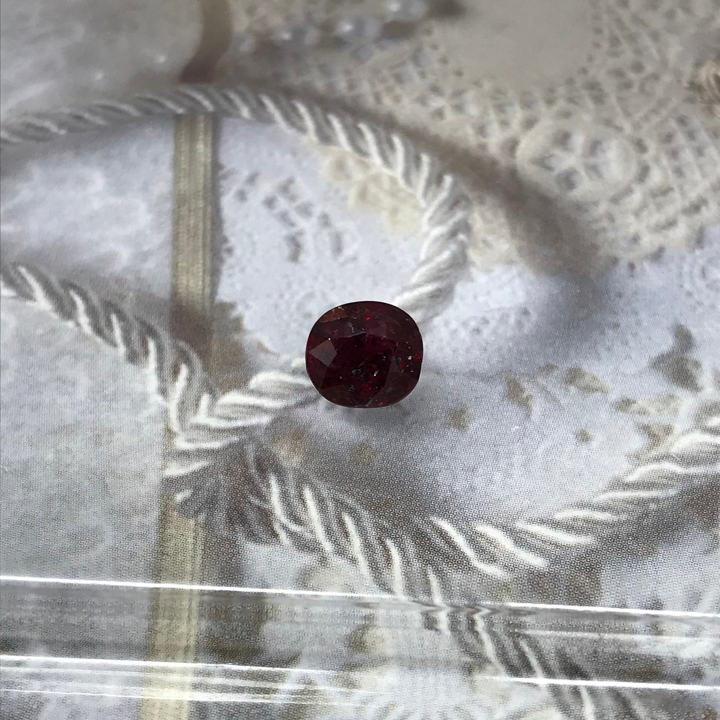 Natural Ruby Low Heat 2.16 Carat 7.4x6.8mm Loose Gemstone Faceted Gem Corundum Oval Cut Red Beautiful July Birthstone Earth Mined