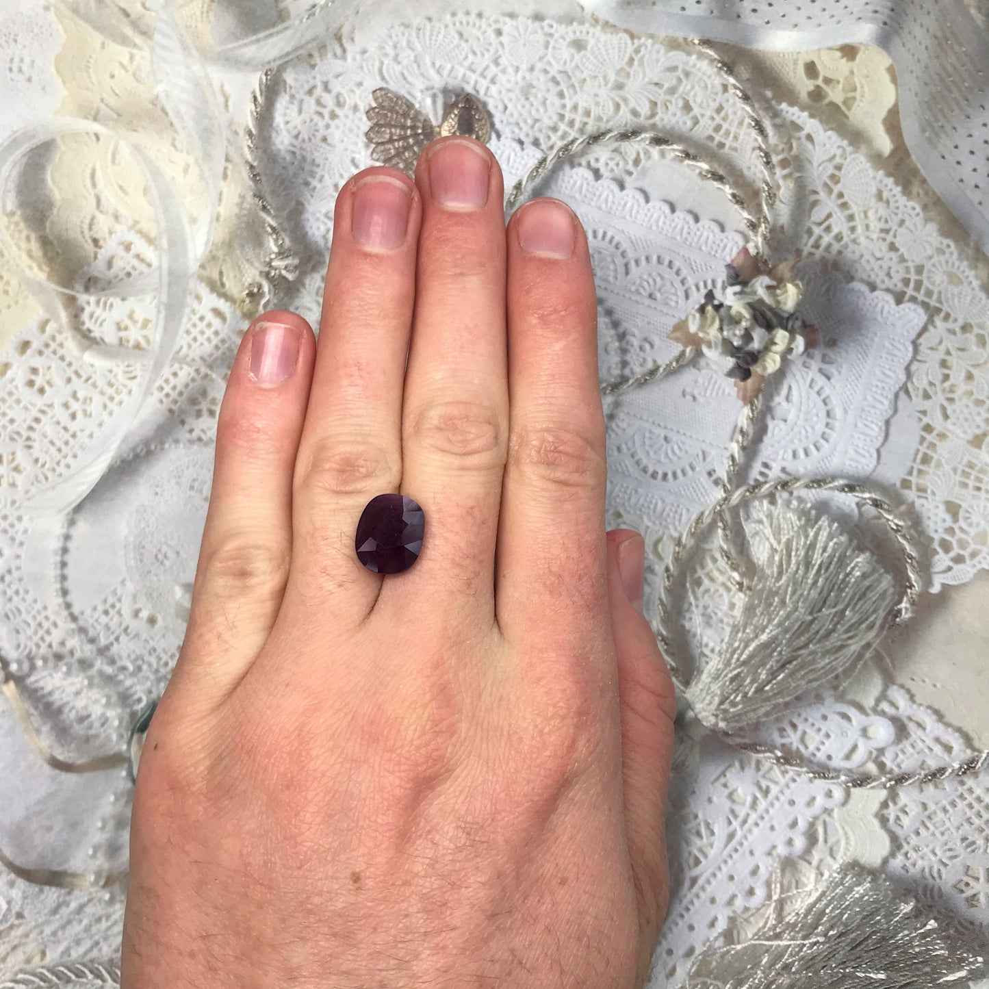 Huge Natural Ruby Heated with Residues 7.14 Carat 12x10mm Oval Cut Gemstone Loose Faceted Corundum July Birthstone Treated Ruby