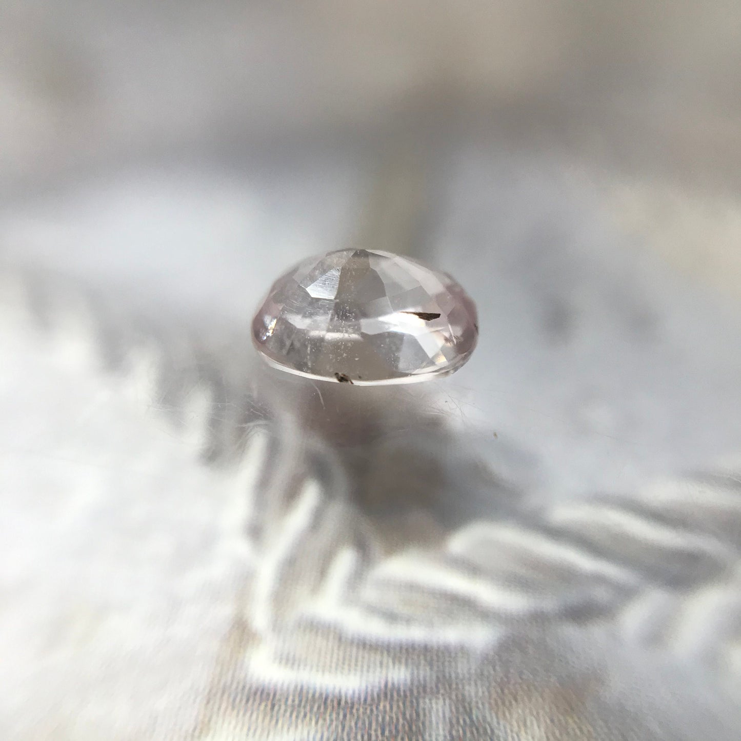 Natural Light Pink Sapphire 6.5x5.5mm 1.12 Carats Cushion Cut Corundum Faceted Loose Unmounted Gem, Earth Mined Sapphire