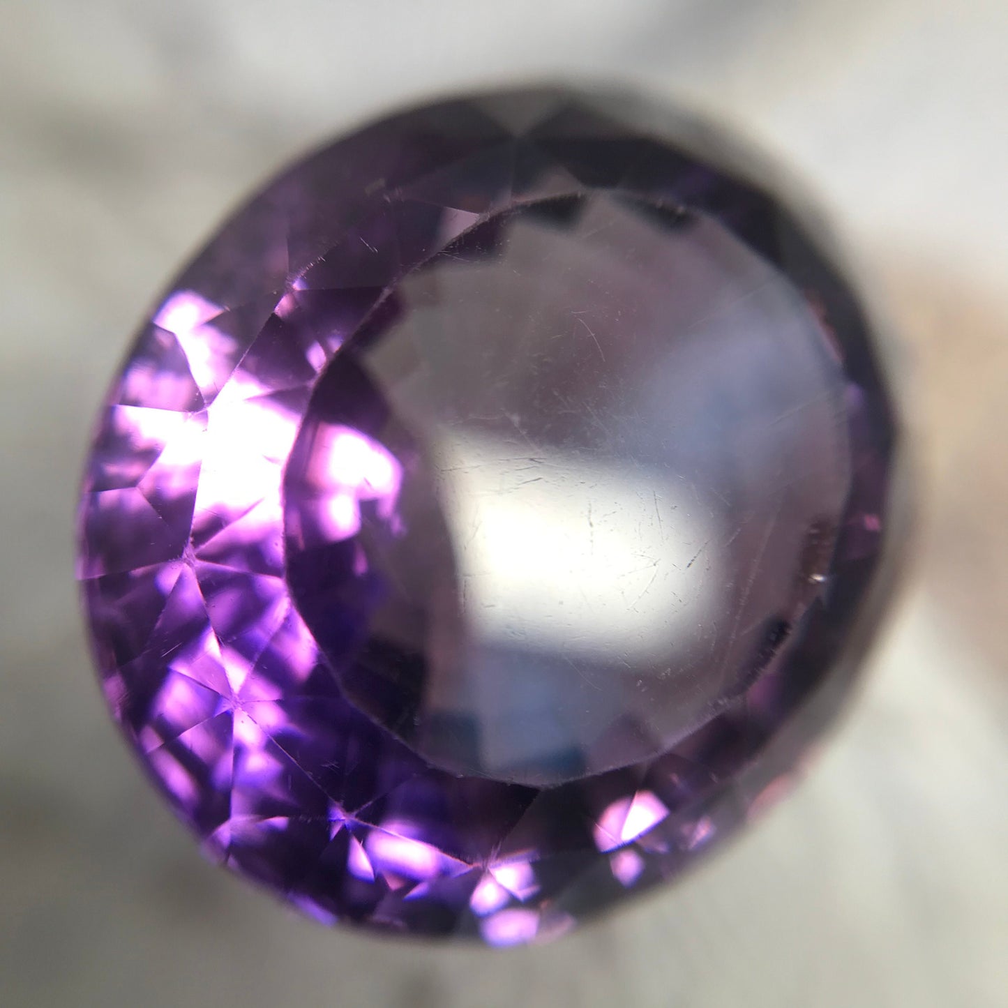 31 Carat Purple Amethyst 20.4x18mm Oval Cut Loose Gem Huge Gemstone Faceted  Stone For Gold Jewelry February Birthstone Large