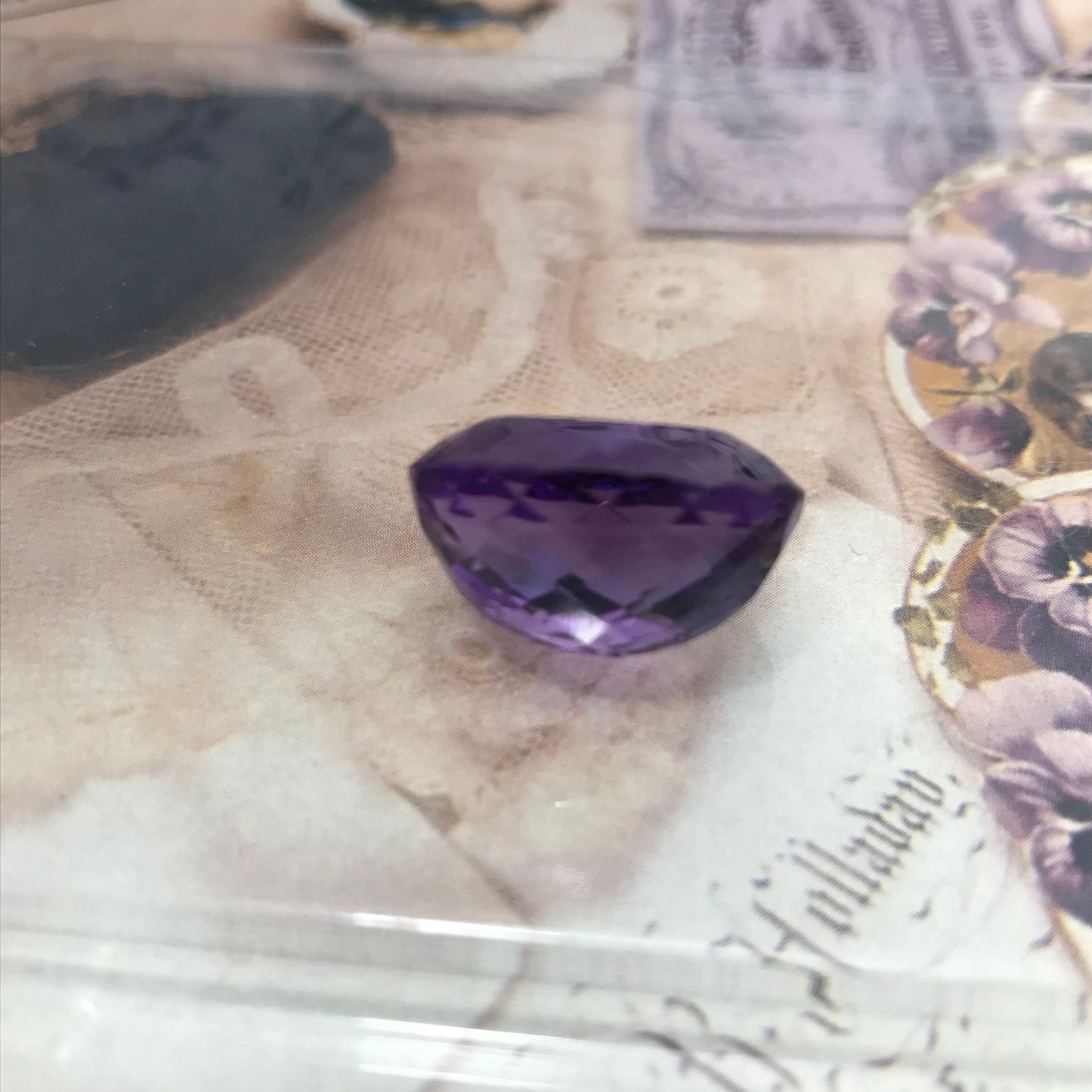 24.5 Carat Purple Amethyst 20.5x16mm Oval, Nice Cut Loose Gem Reclaimed/Recycled Gemstone Faceted For Gold Jewelry February Birthstone Large