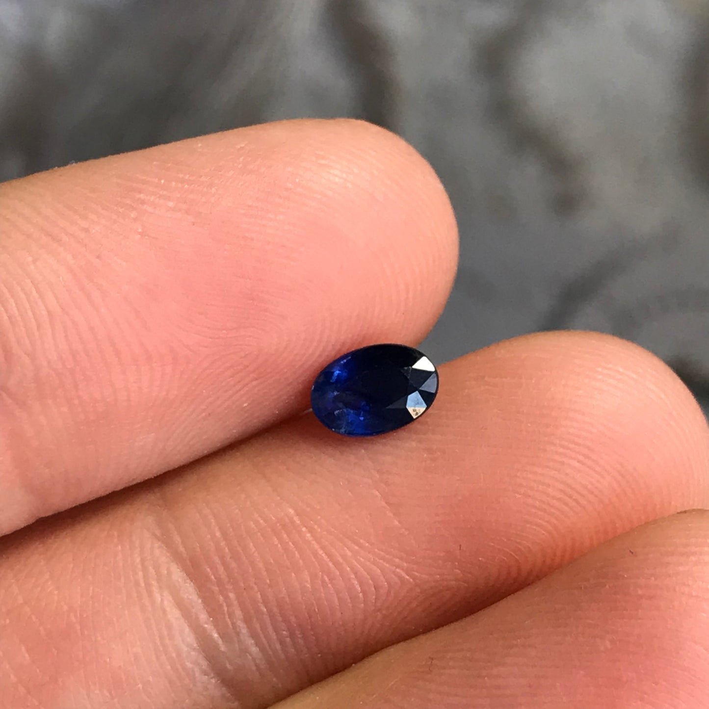 6x4mm Natural Blue Sapphire 0.64 Carat Oval Cut Heated Corundum, Unmounted Gem Faceted Loose Gemstone, US seller